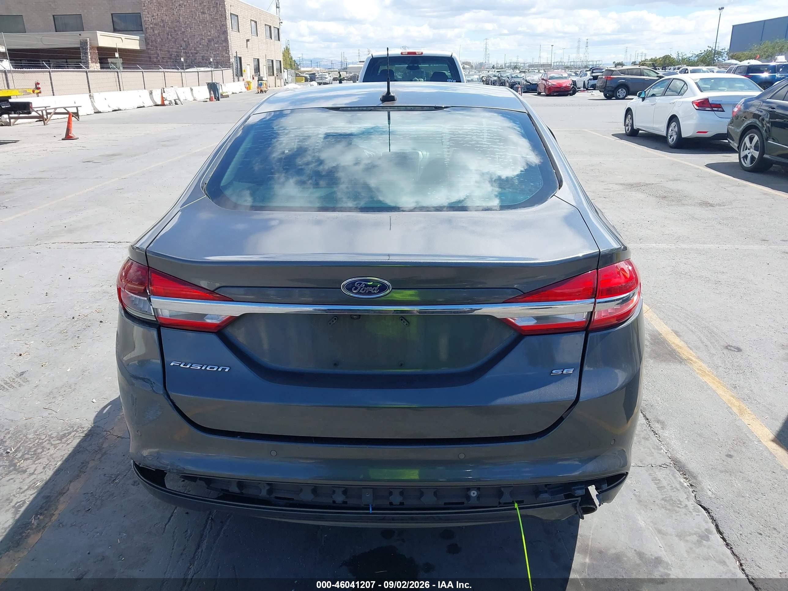 2017 Ford Fusion Se Gray vin: 3FA6P0H71HR248525