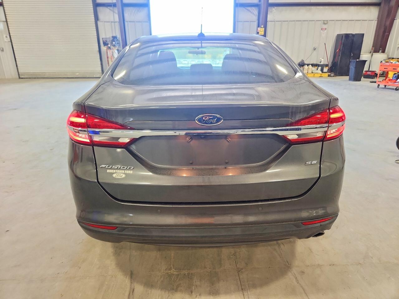 2017 Ford Fusion Se Gray vin: 3FA6P0H71HR327869