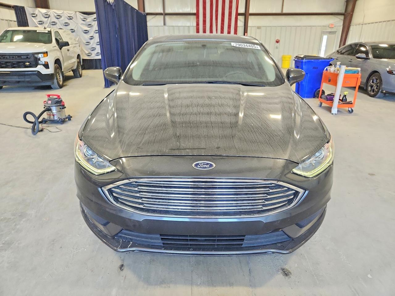 2017 Ford Fusion Se Gray vin: 3FA6P0H71HR327869
