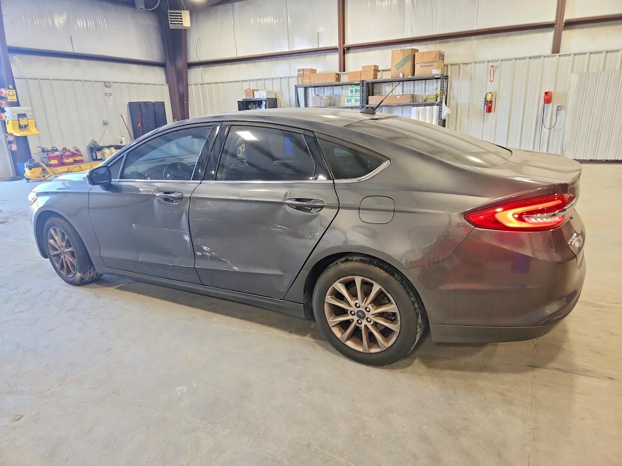 2017 Ford Fusion Se Gray vin: 3FA6P0H71HR327869