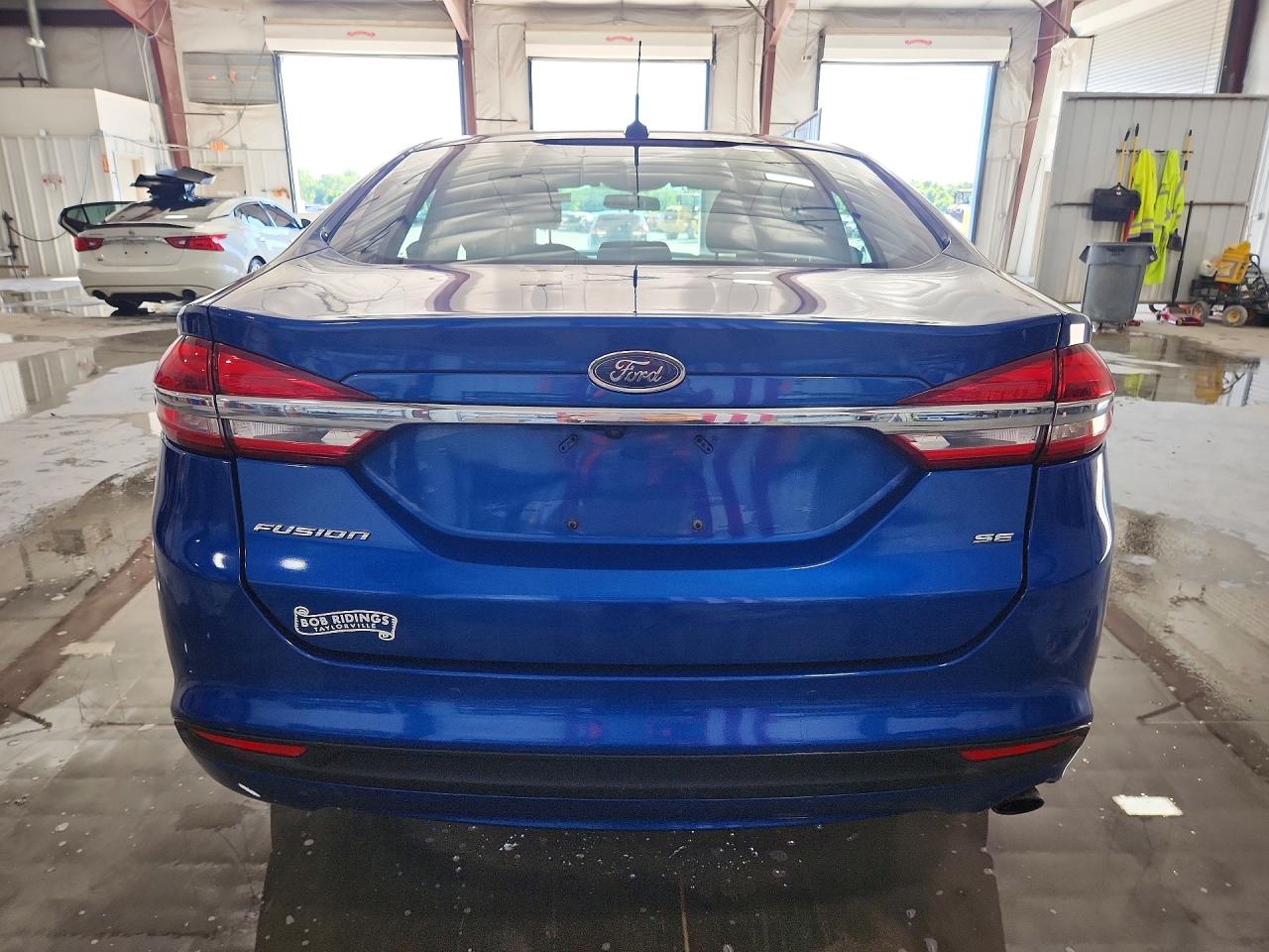 2017 Ford Fusion Se Blue vin: 3FA6P0H71HR412307