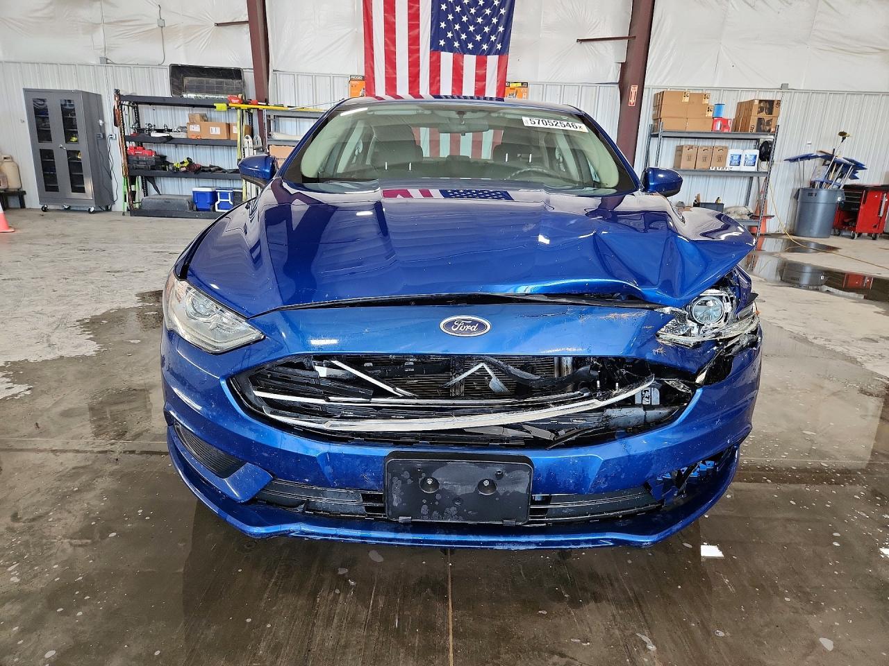 2017 Ford Fusion Se Blue vin: 3FA6P0H71HR412307