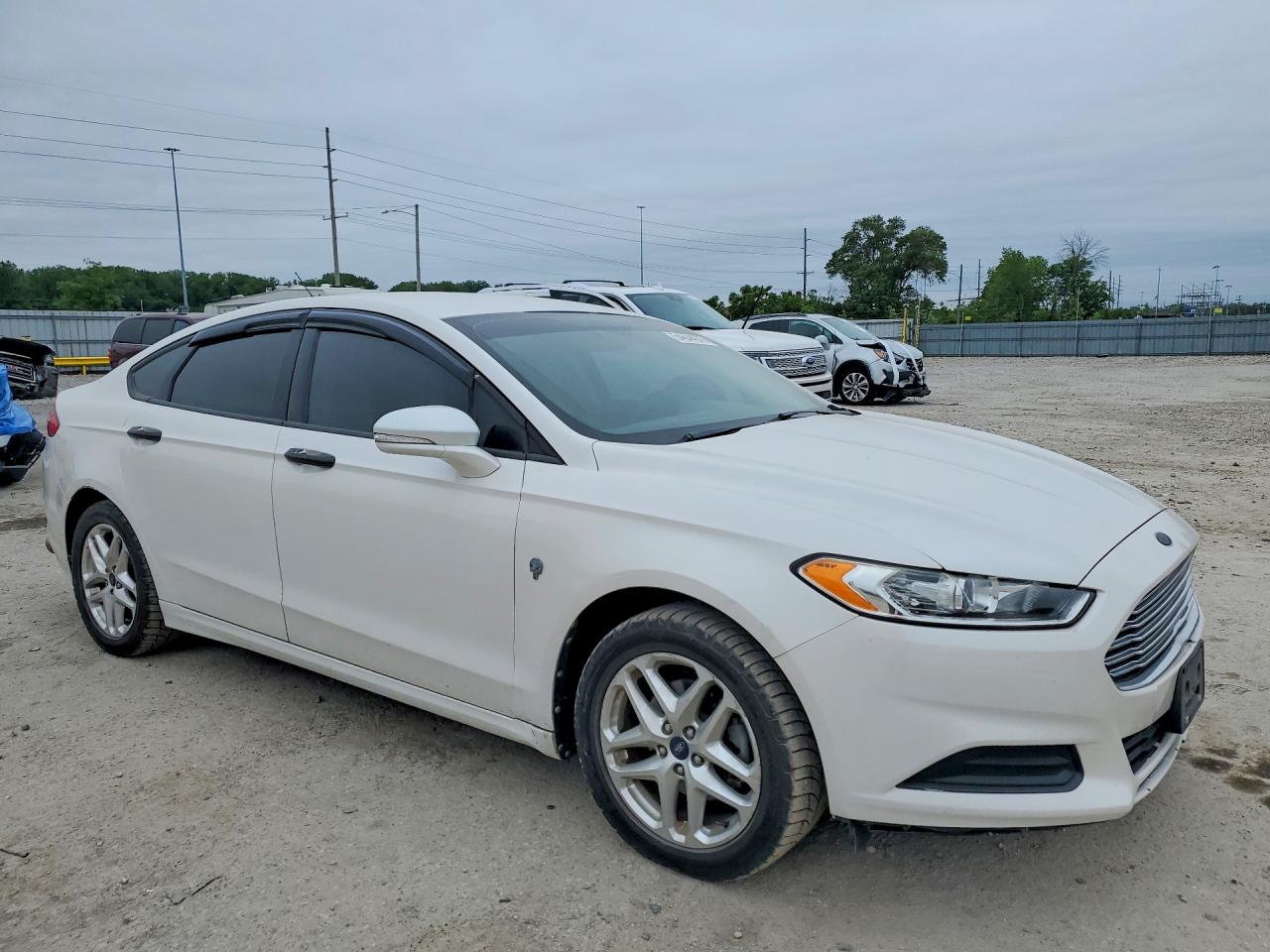2013 Ford Fusion Se White vin: 3FA6P0H72DR125617