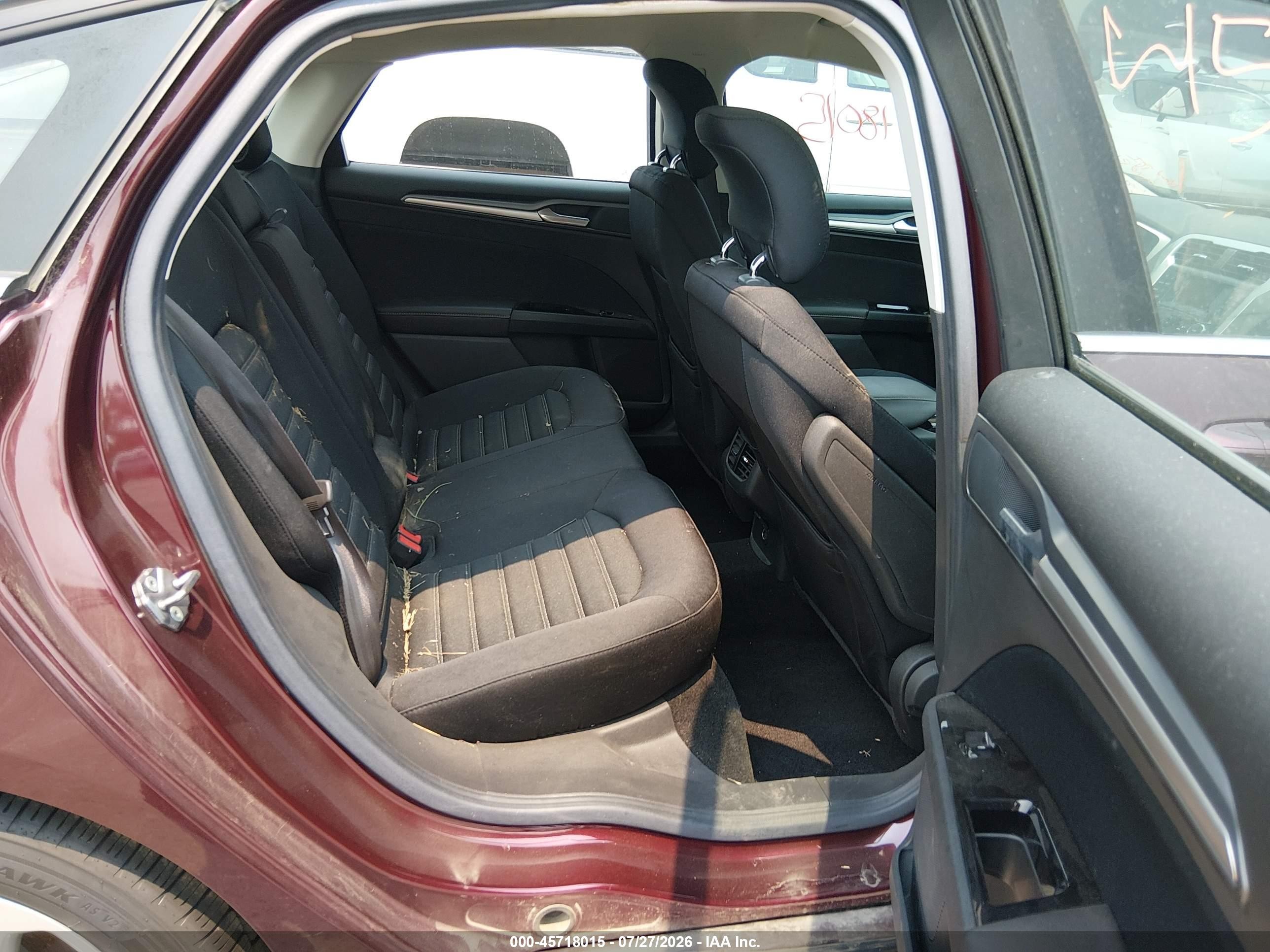 2013 Ford Fusion Se Maroon vin: 3FA6P0H72DR131921