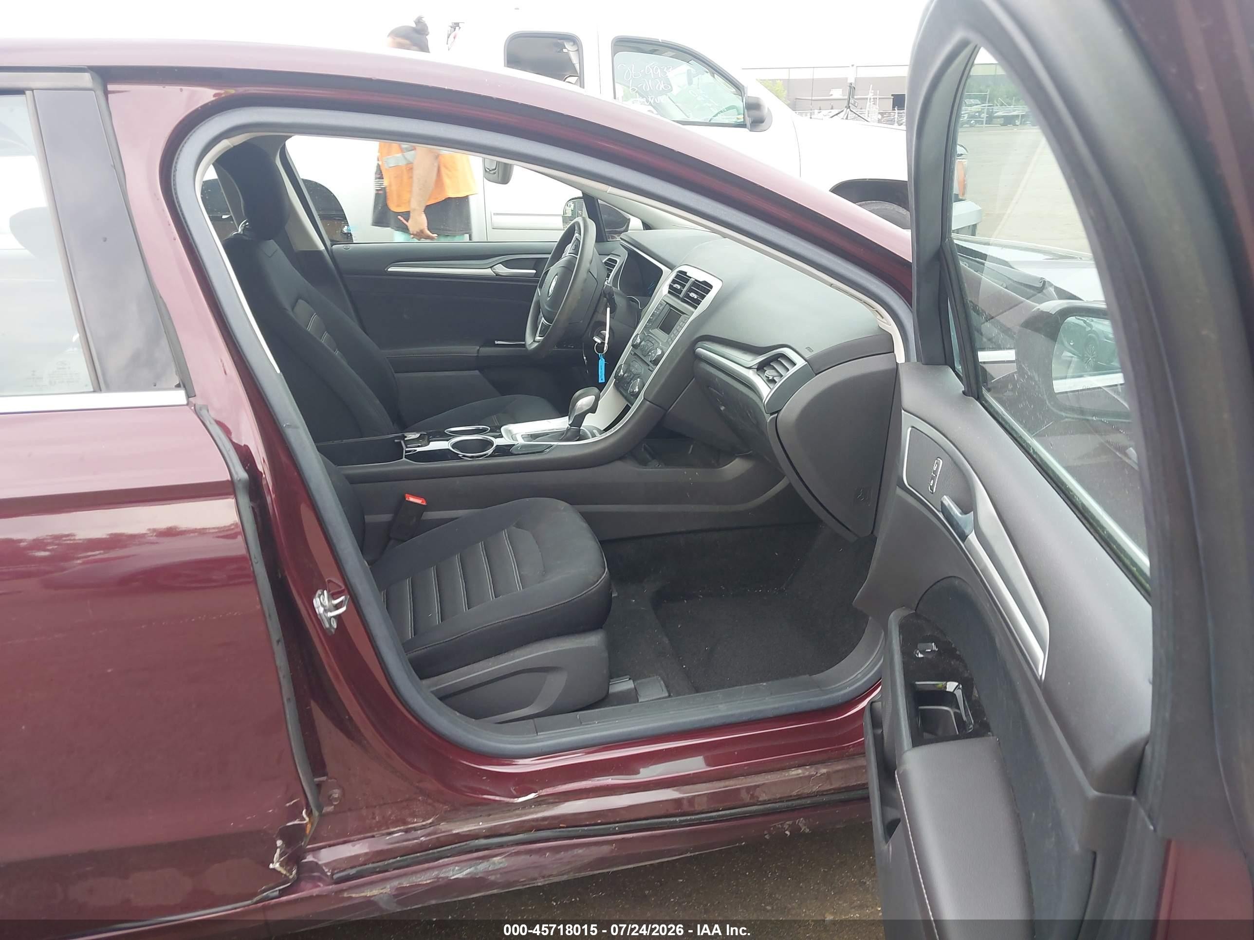 2013 Ford Fusion Se Maroon vin: 3FA6P0H72DR131921