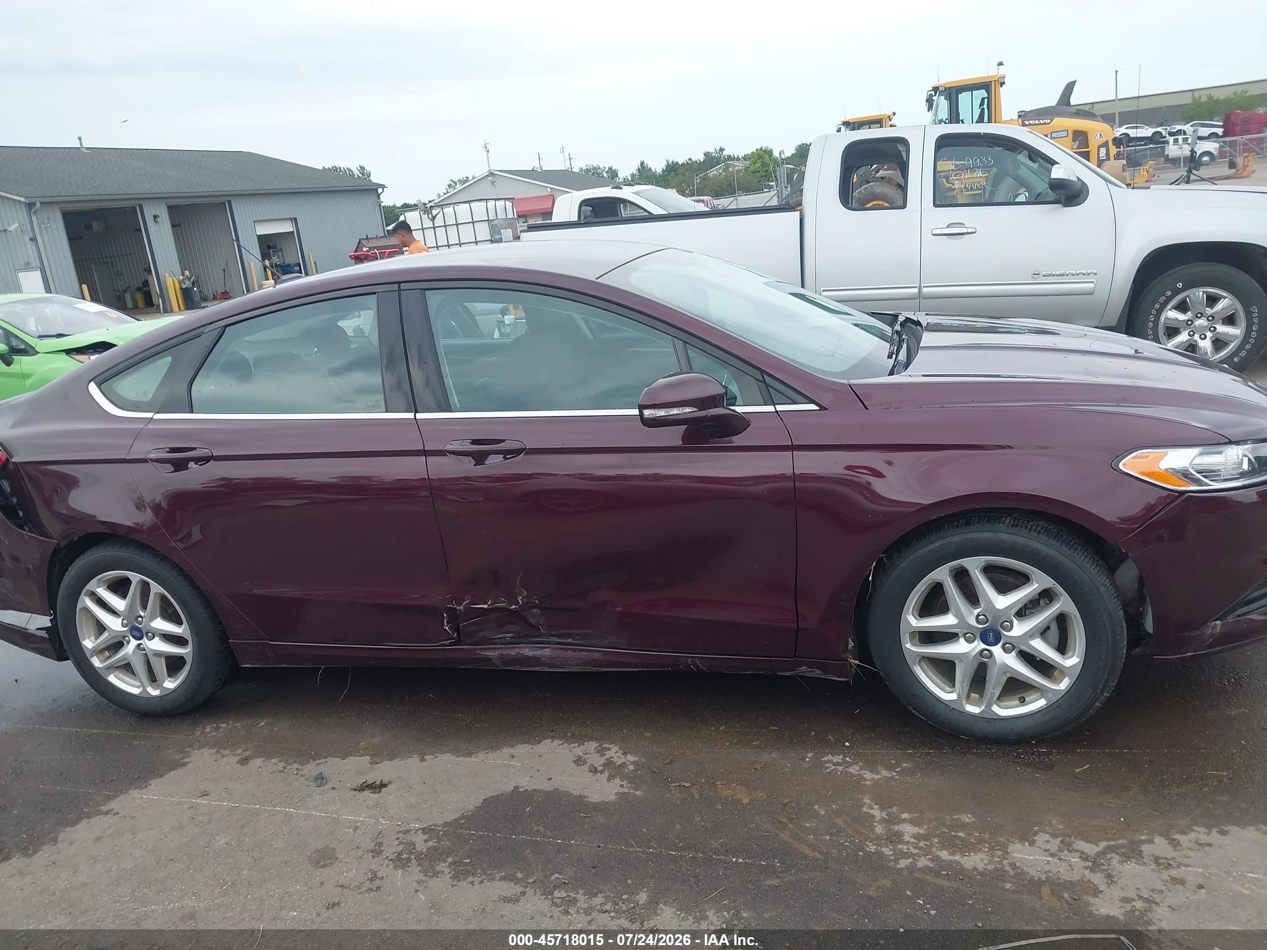 2013 Ford Fusion Se Maroon vin: 3FA6P0H72DR131921