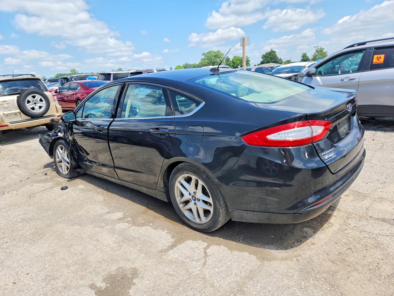 2013 Ford Fusion Se Black vin: 3FA6P0H72DR144684
