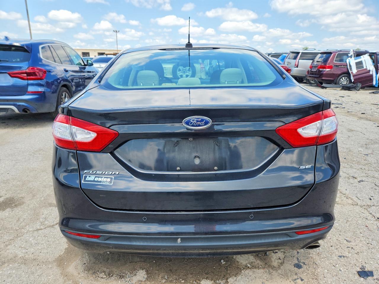2013 Ford Fusion Se Black vin: 3FA6P0H72DR144684