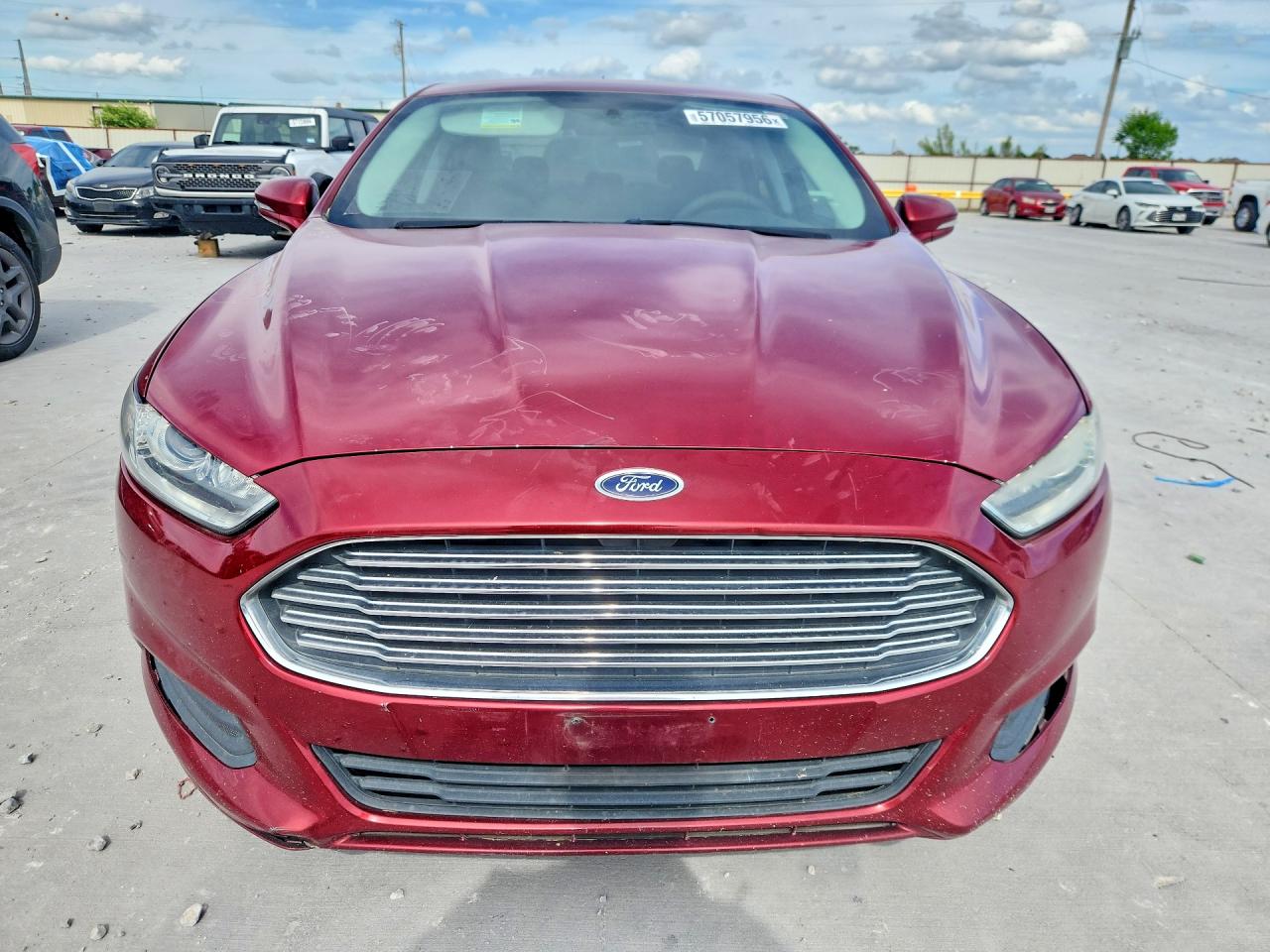 2013 Ford Fusion Se Red vin: 3FA6P0H72DR165339