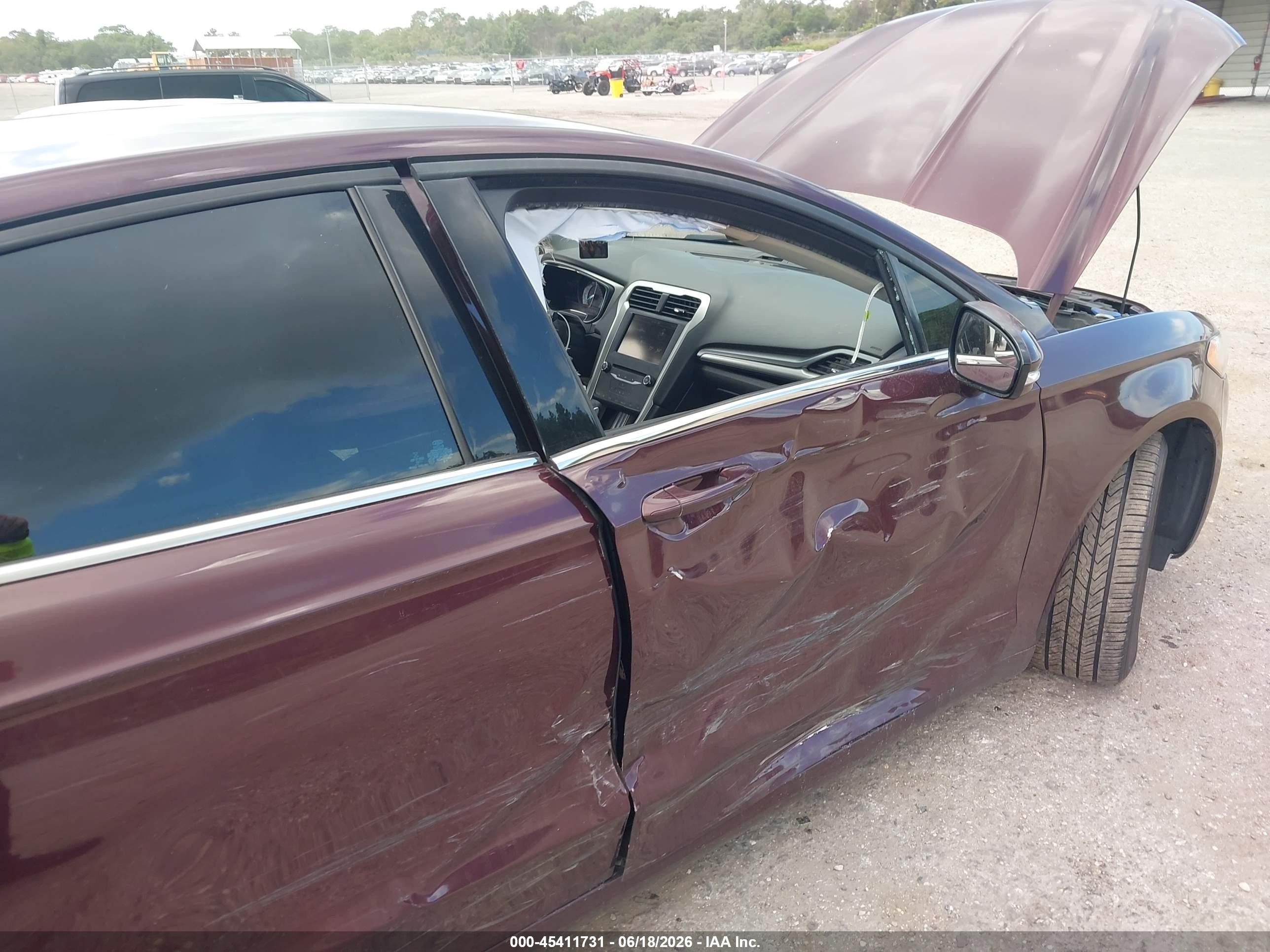 2013 Ford Fusion Se Burgundy vin: 3FA6P0H72DR174784