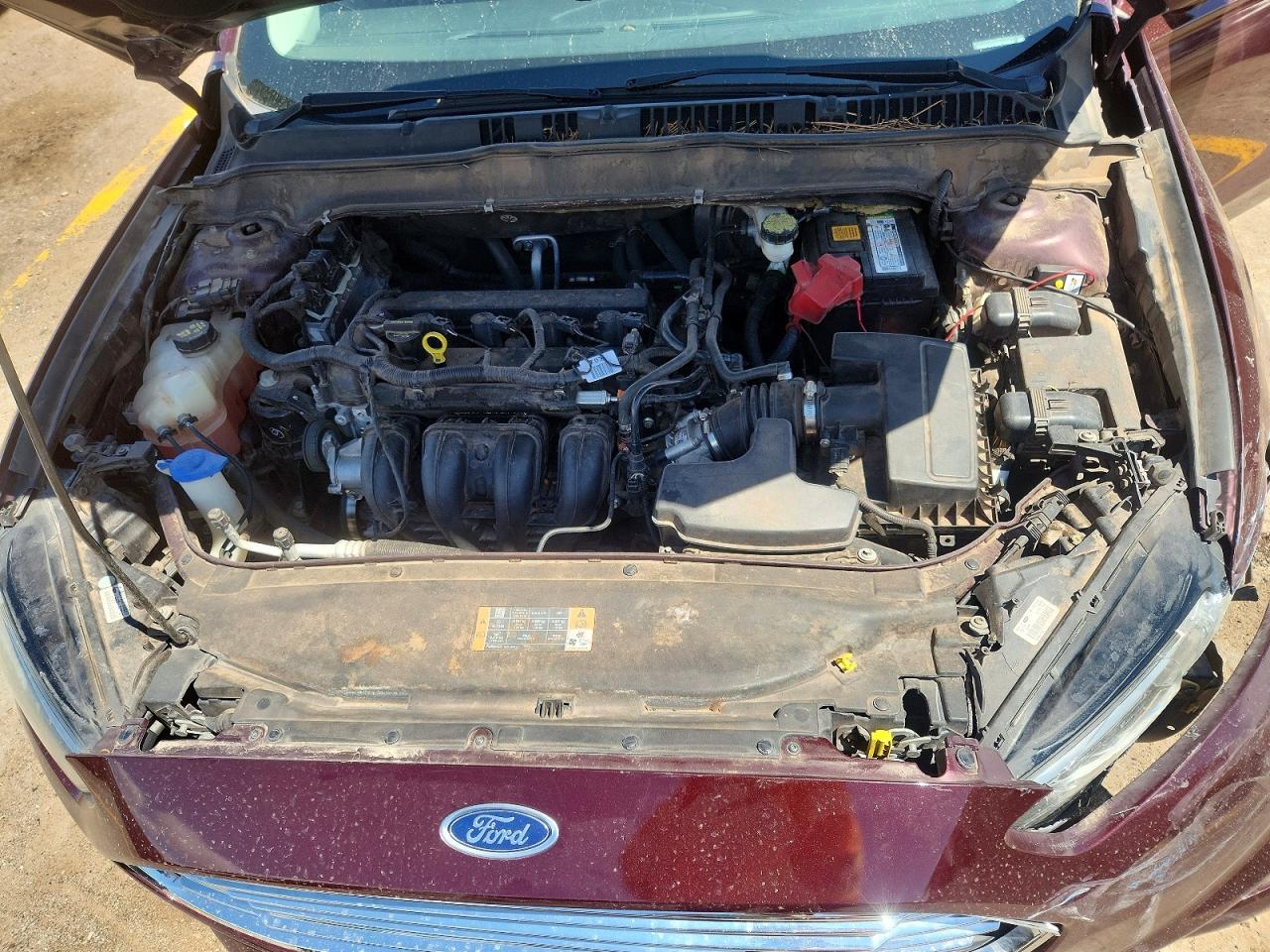 2013 Ford Fusion Se Burgundy vin: 3FA6P0H72DR178284