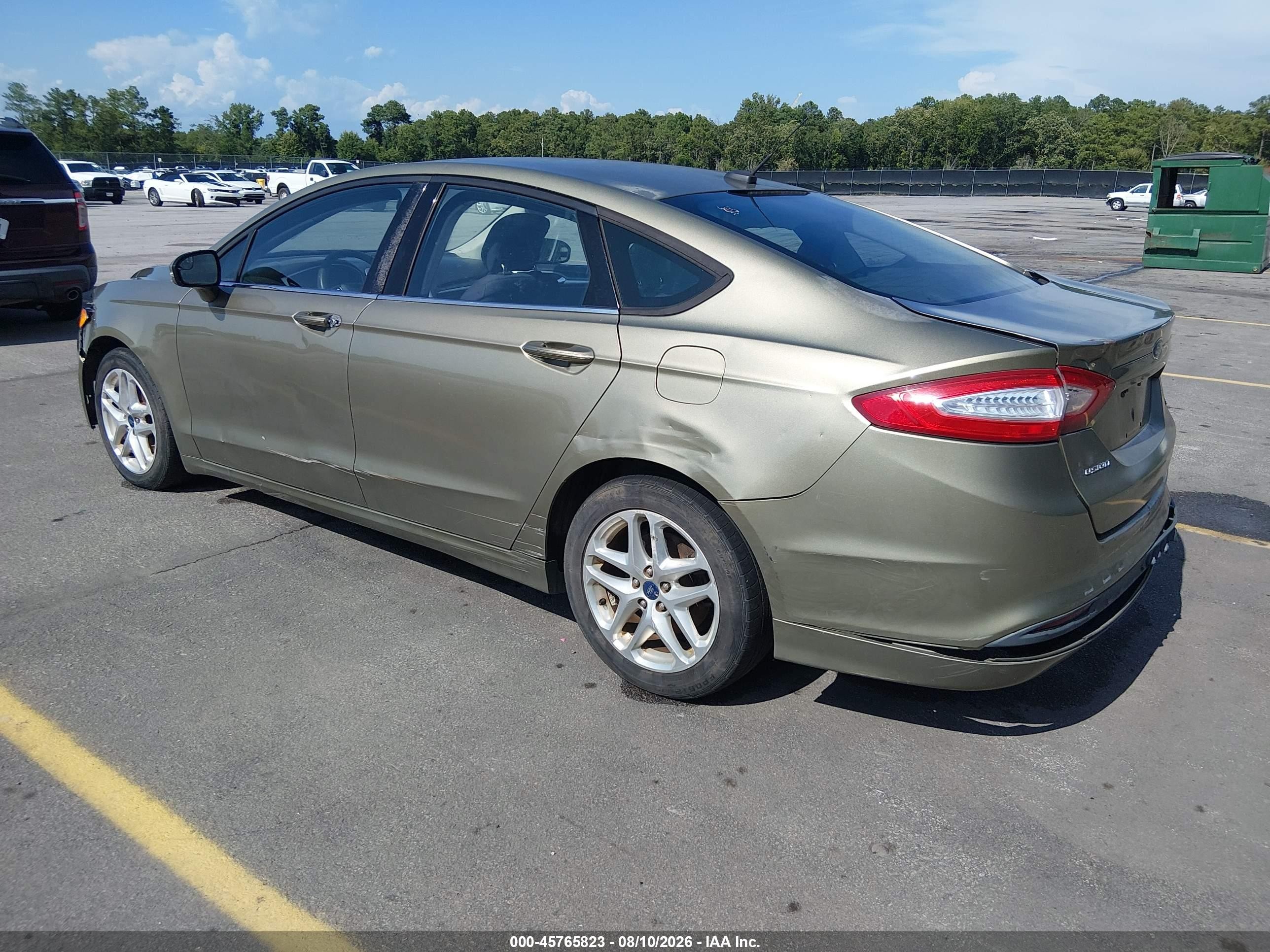2013 Ford Fusion Se Green vin: 3FA6P0H72DR194582