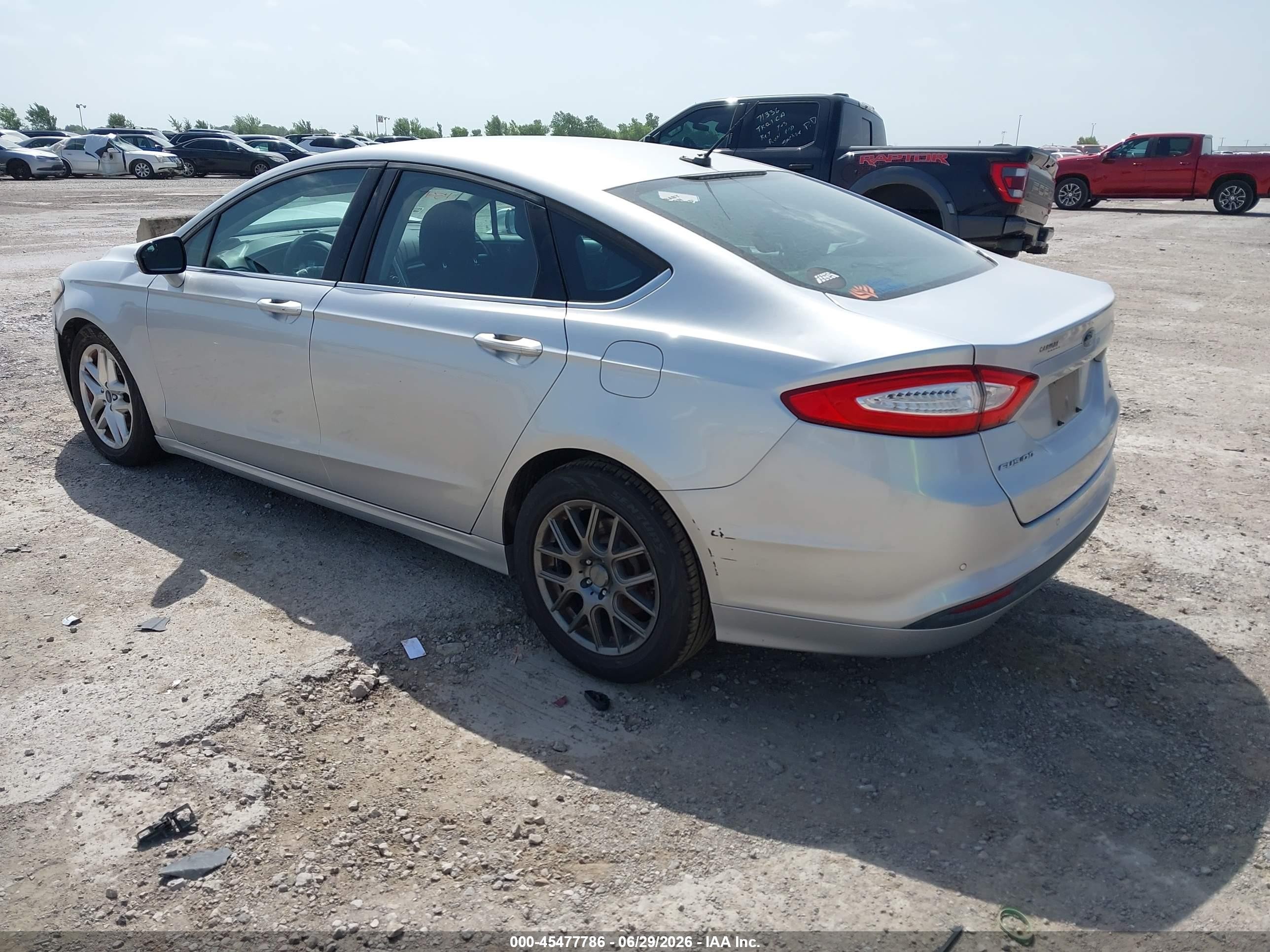 2013 Ford Fusion Se Silver vin: 3FA6P0H72DR195344