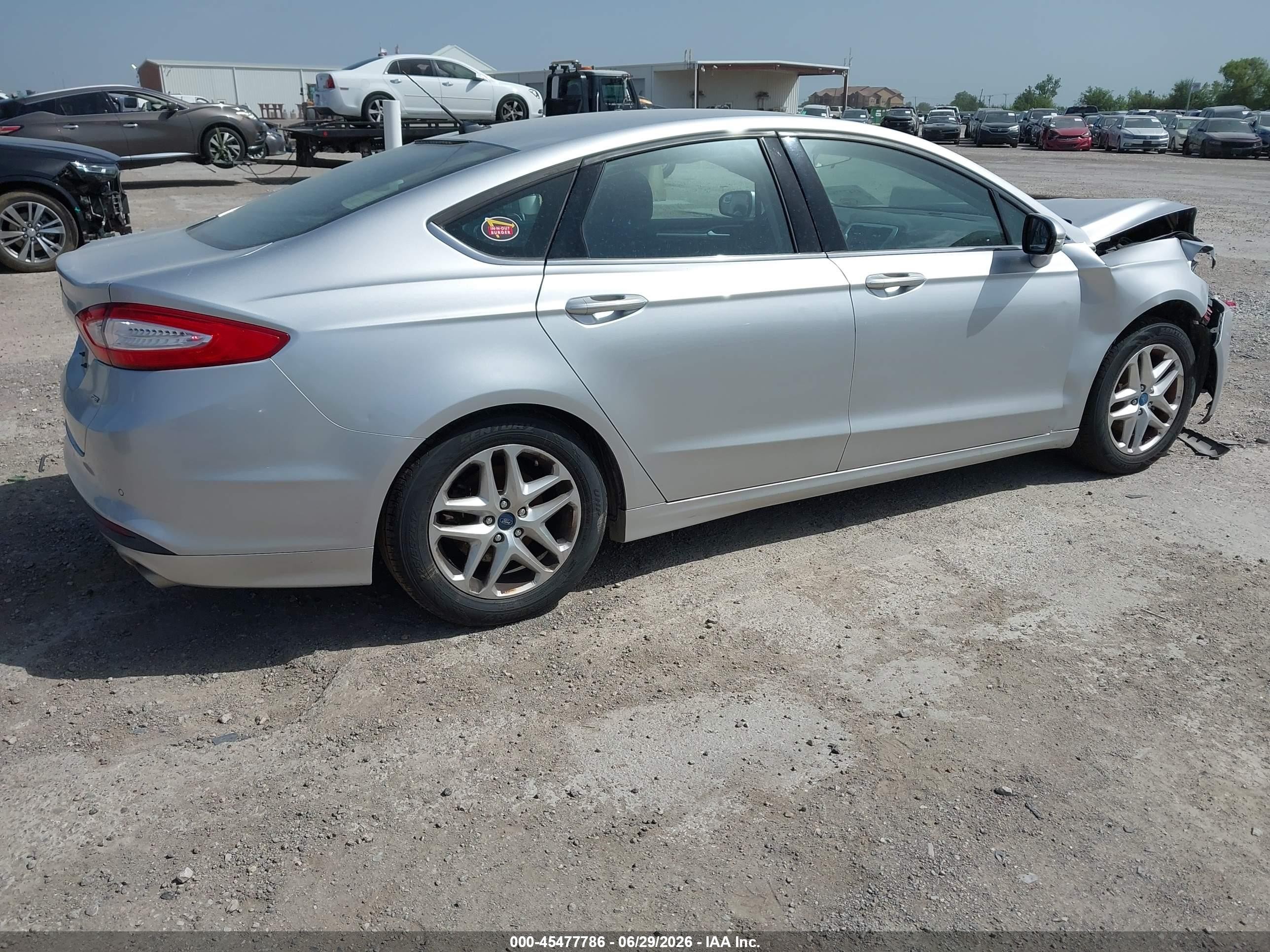 2013 Ford Fusion Se Silver vin: 3FA6P0H72DR195344