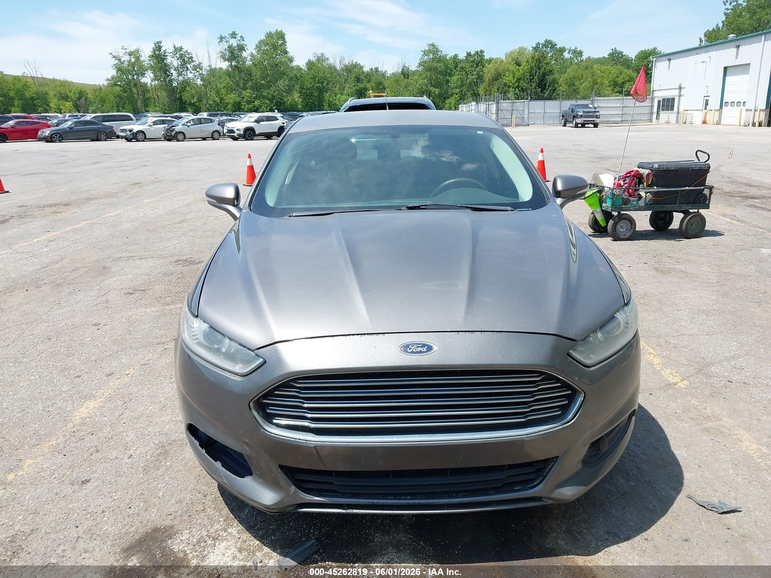 2013 Ford Fusion Se Gray vin: 3FA6P0H72DR239651