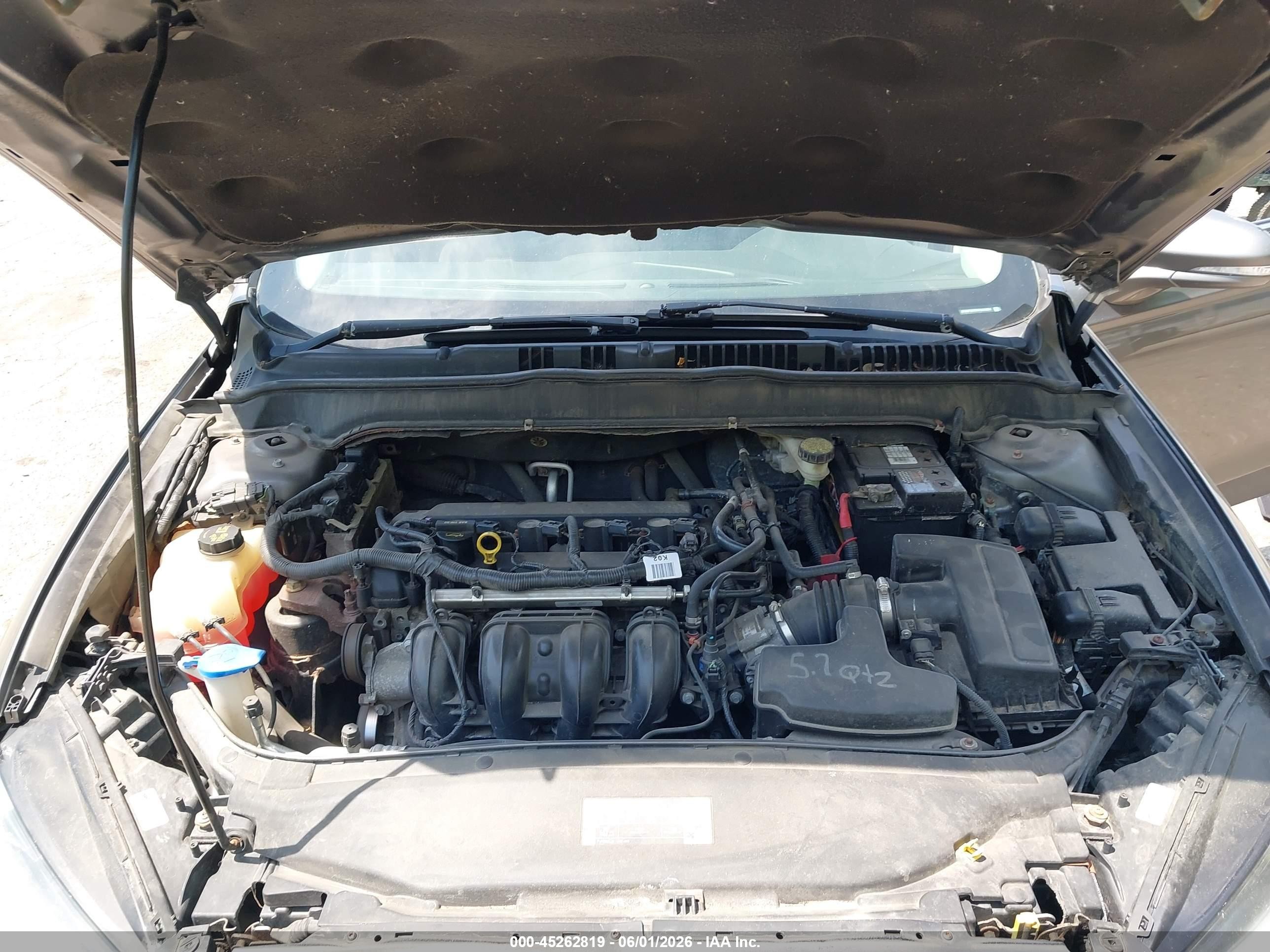 2013 Ford Fusion Se Gray vin: 3FA6P0H72DR239651