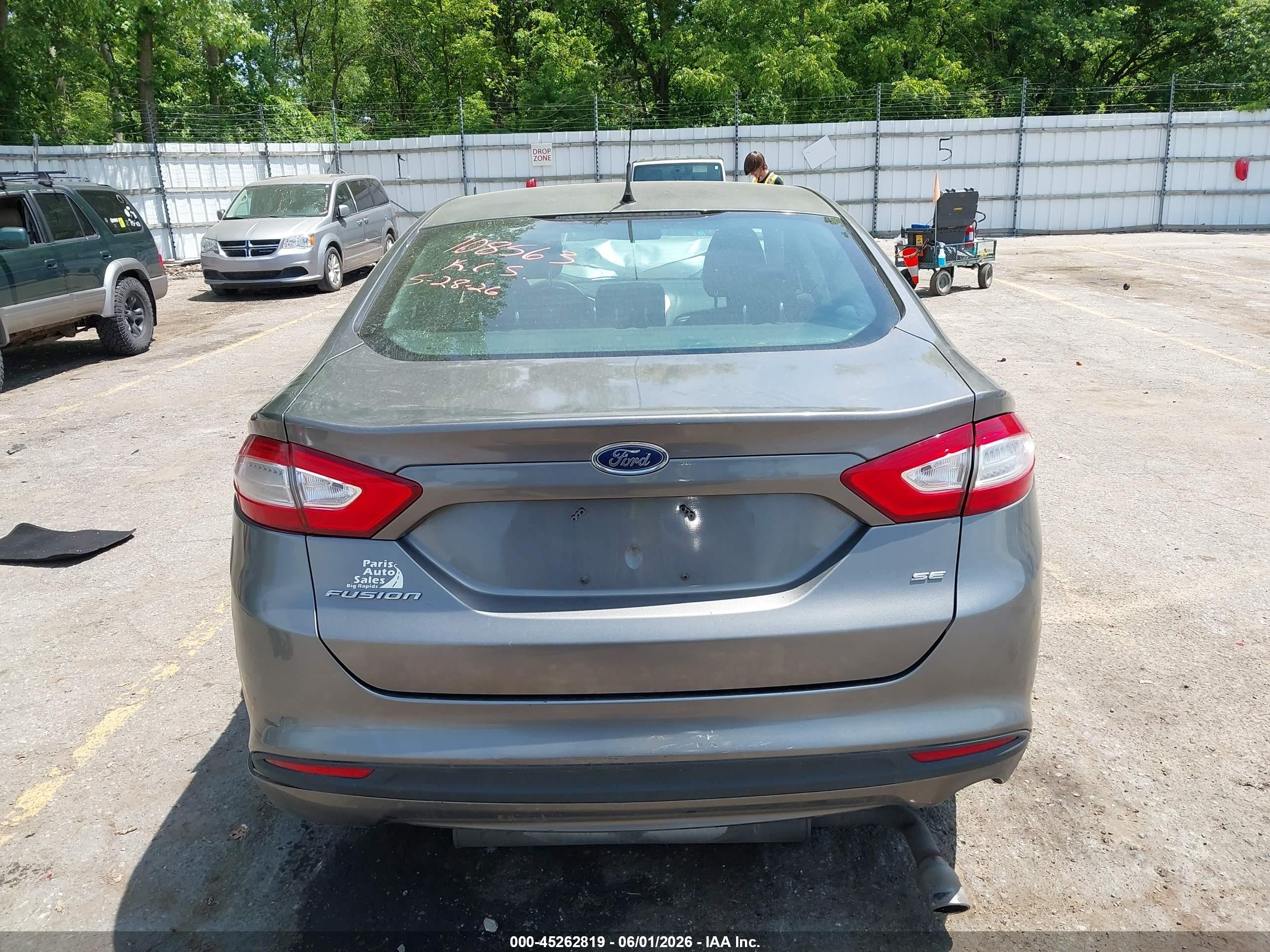 2013 Ford Fusion Se Gray vin: 3FA6P0H72DR239651
