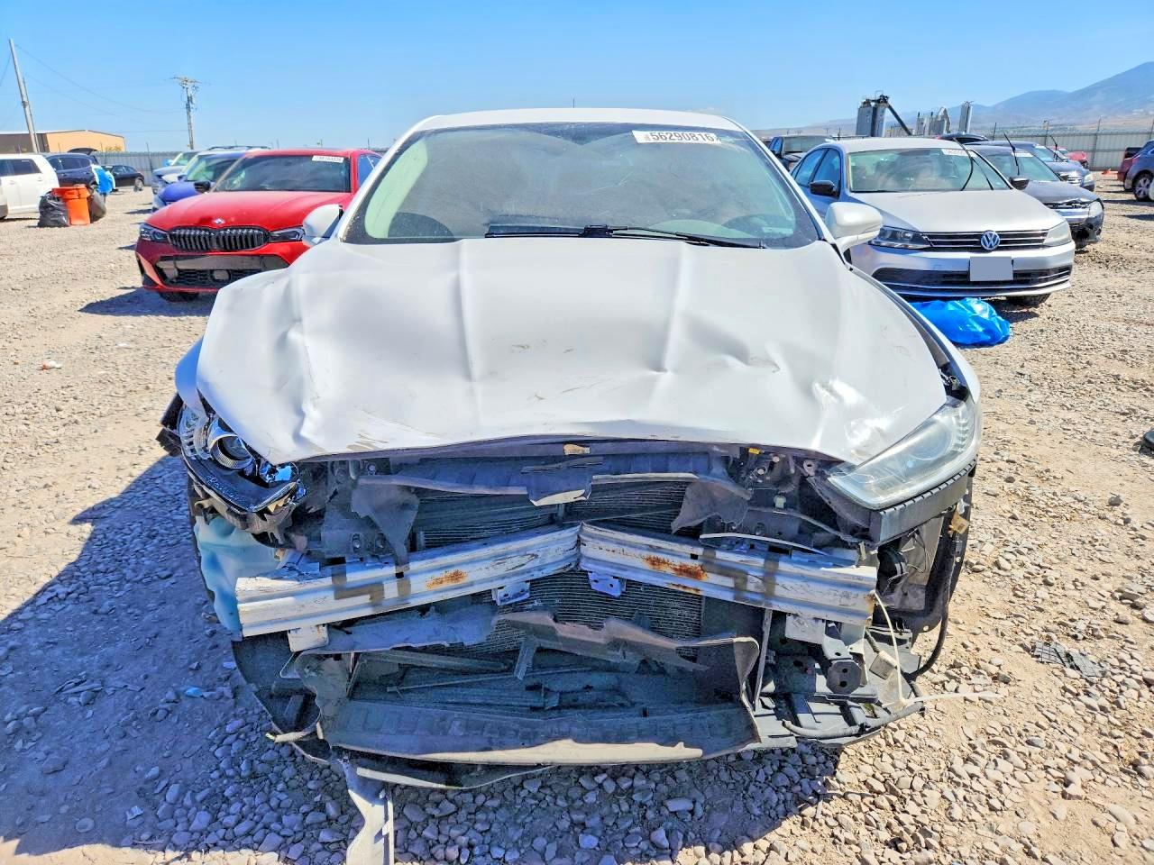 2013 Ford Fusion Se White vin: 3FA6P0H72DR305034