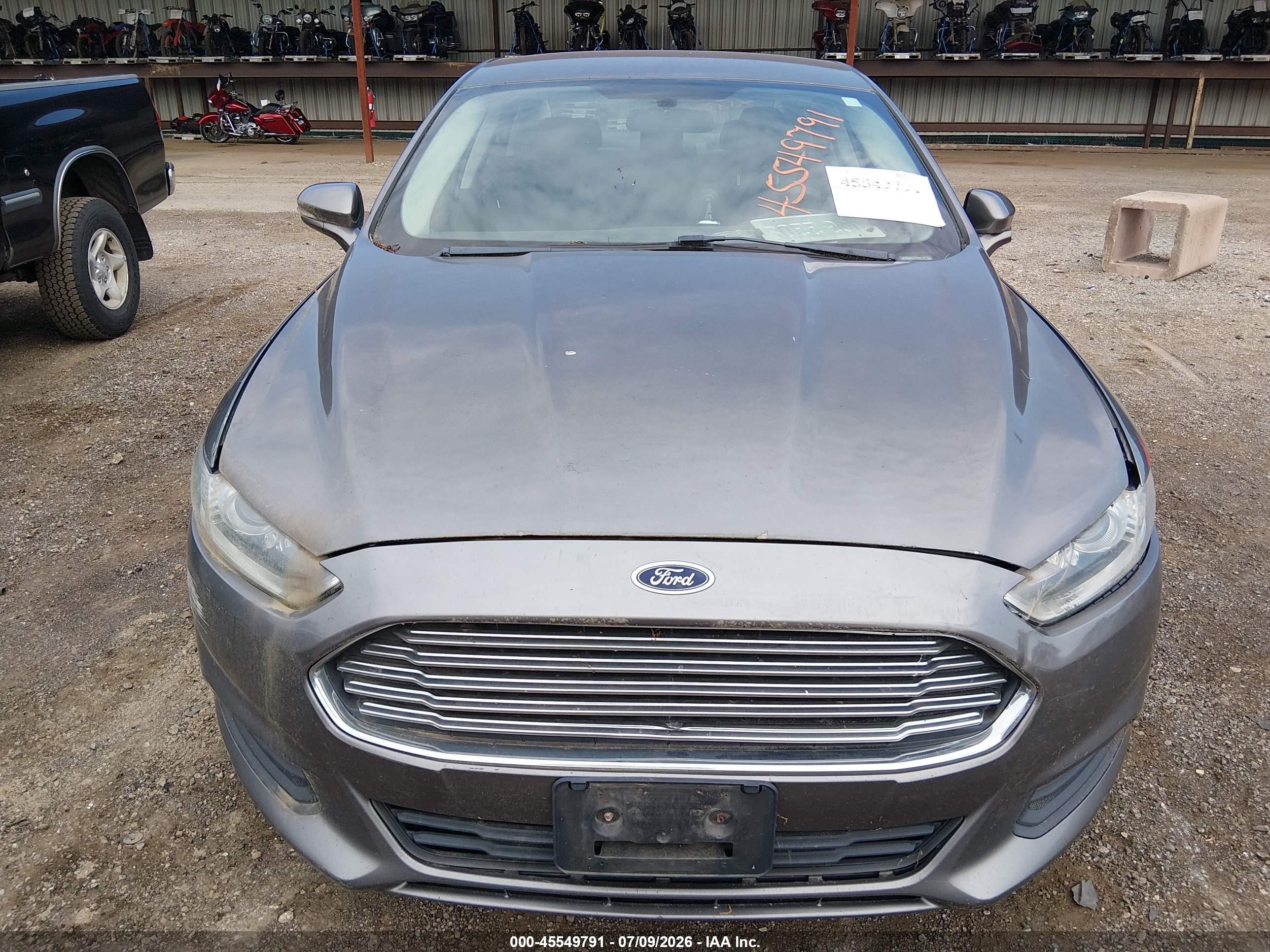 2013 Ford Fusion Se Gray vin: 3FA6P0H72DR305177