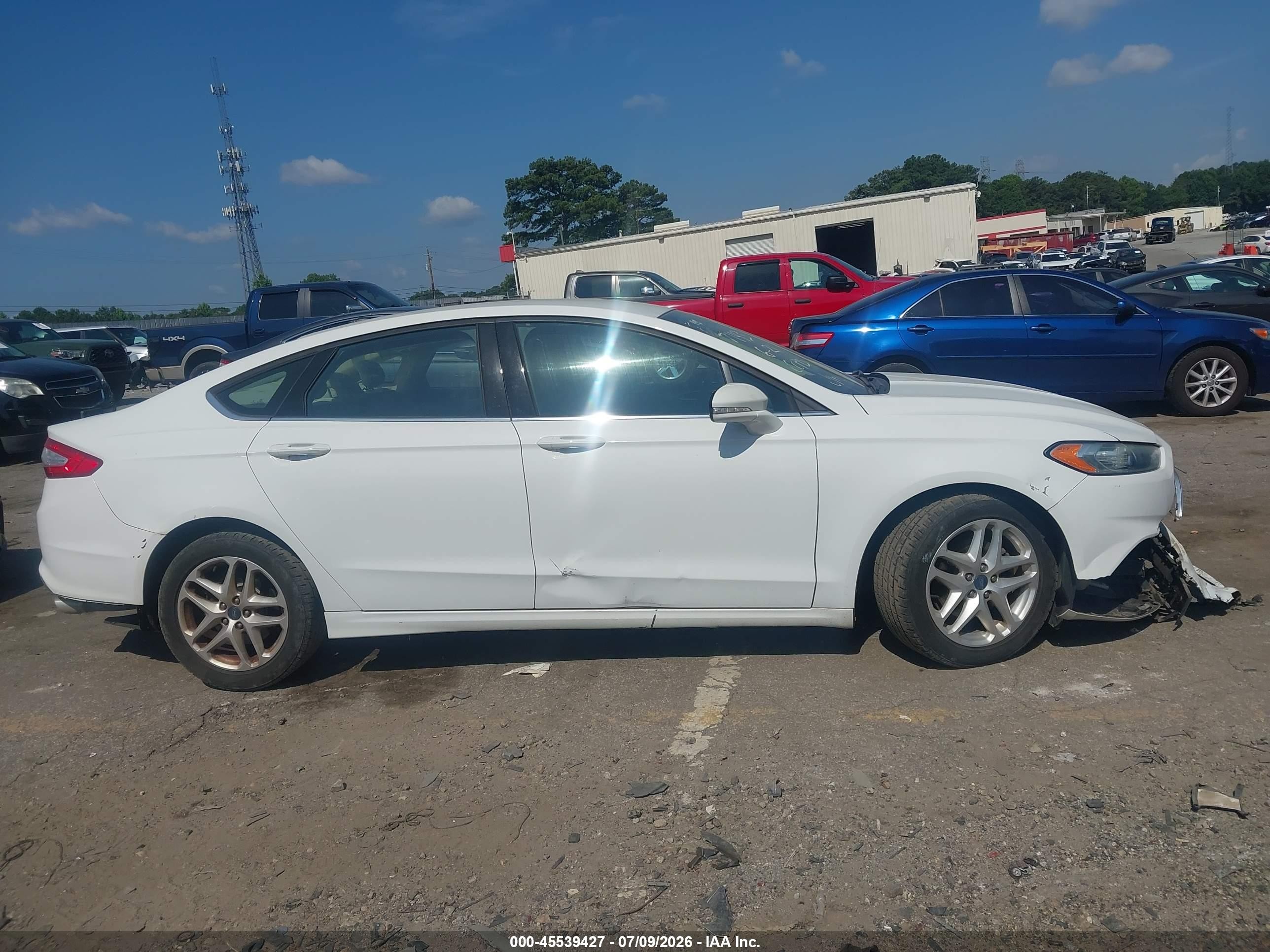2013 Ford Fusion Se White vin: 3FA6P0H72DR337143