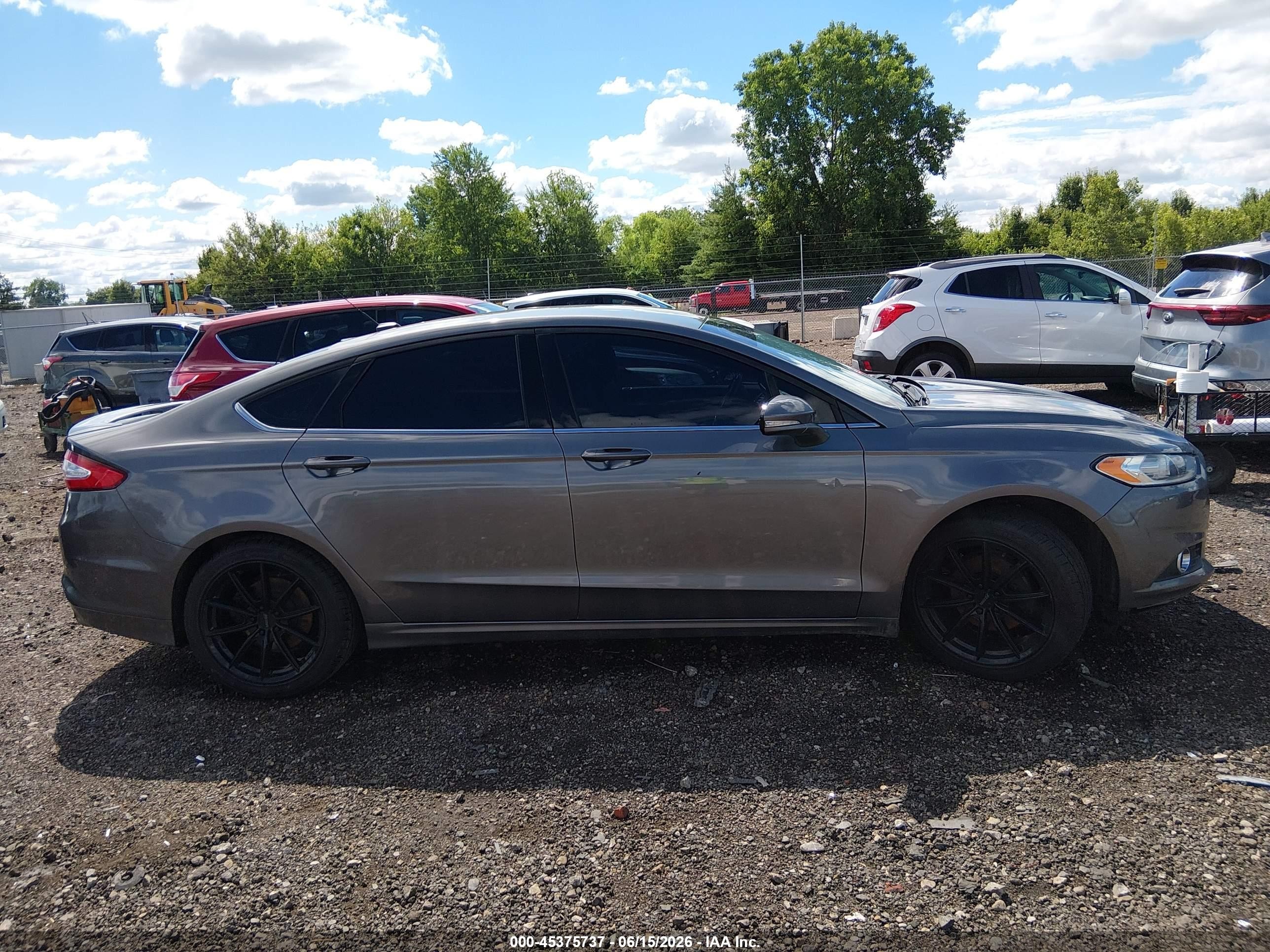 2013 Ford Fusion Se Gray vin: 3FA6P0H72DR360051