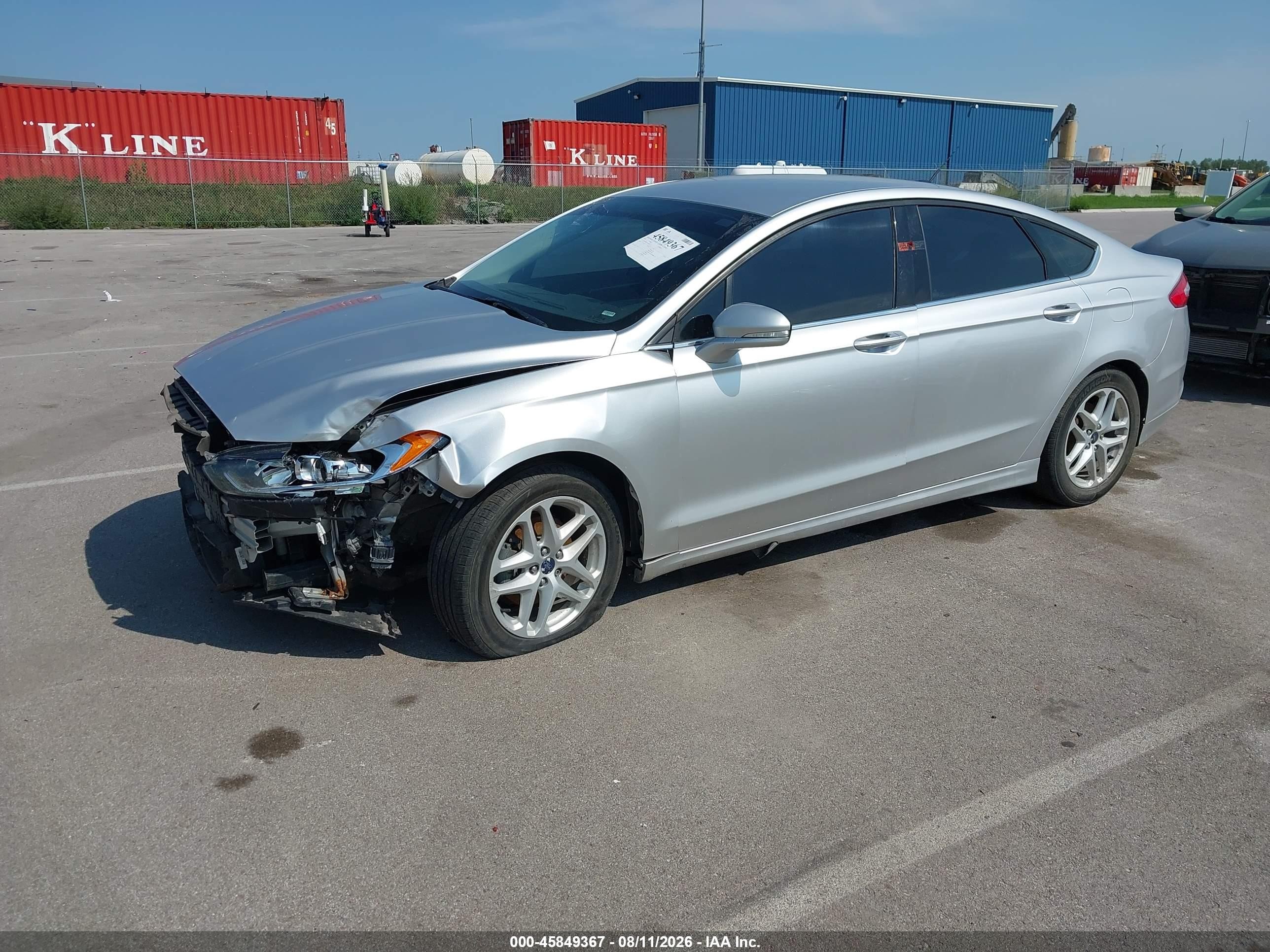 2013 Ford Fusion Se Silver vin: 3FA6P0H72DR376976