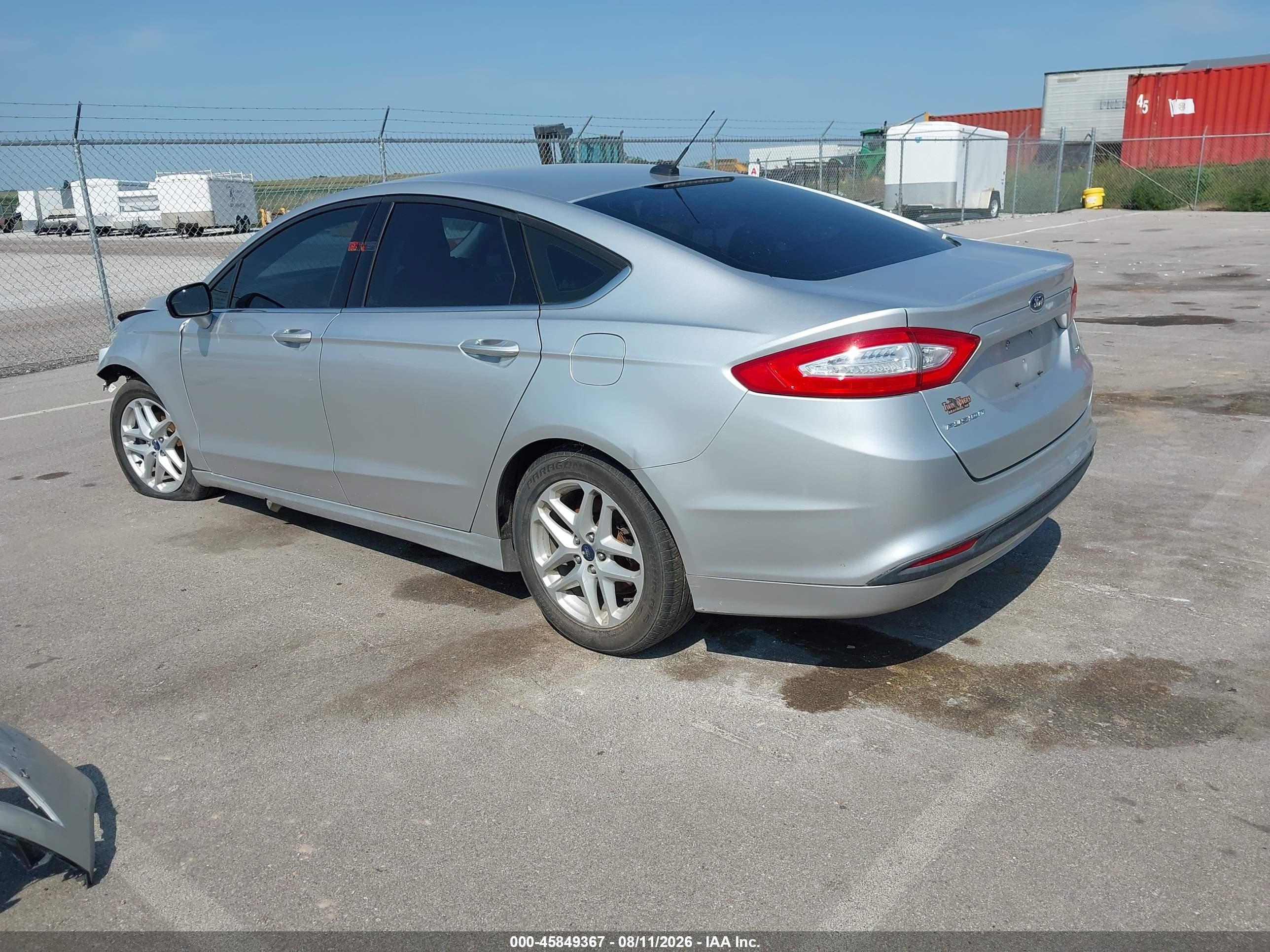 2013 Ford Fusion Se Silver vin: 3FA6P0H72DR376976
