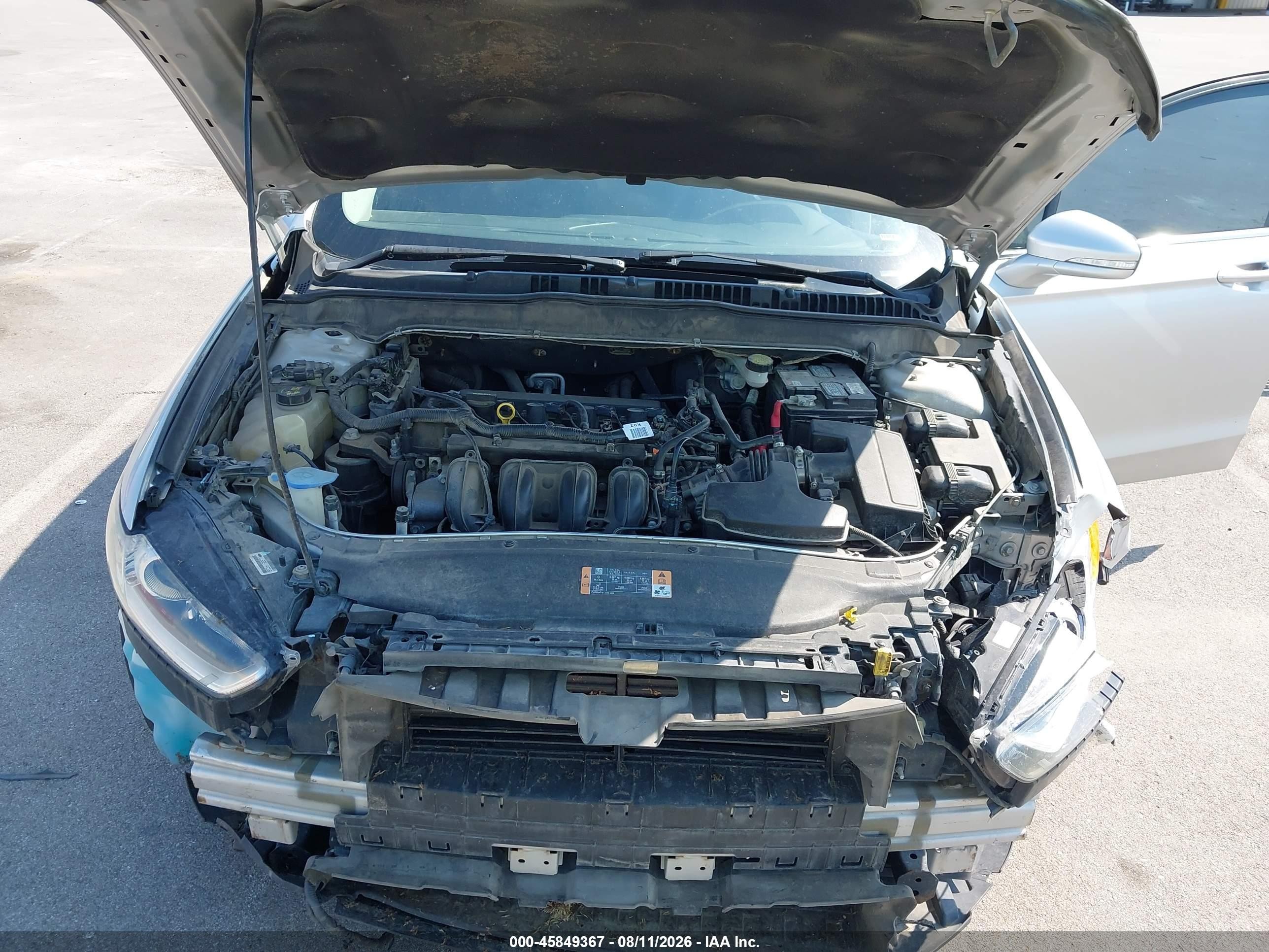 2013 Ford Fusion Se Silver vin: 3FA6P0H72DR376976