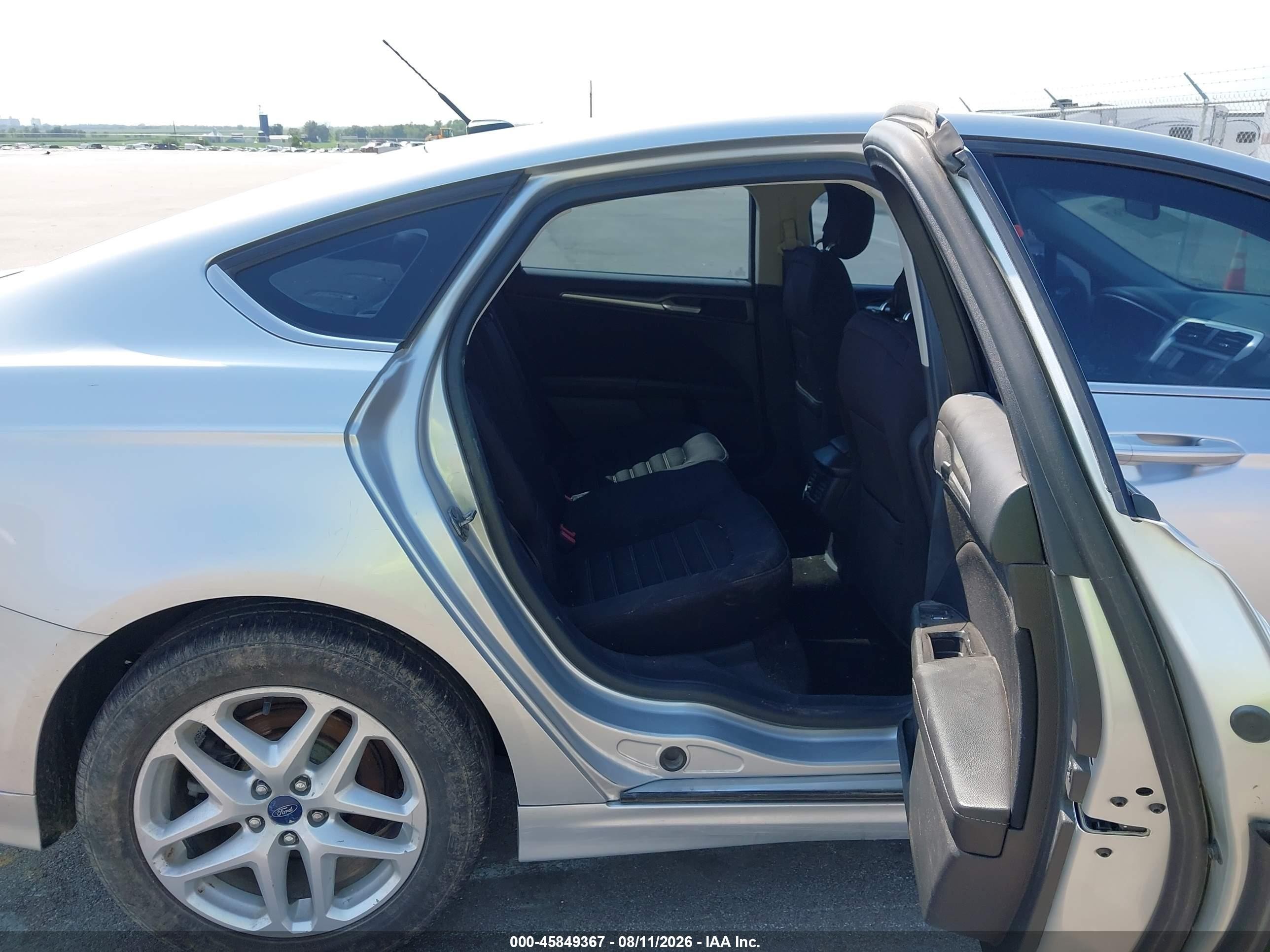 2013 Ford Fusion Se Silver vin: 3FA6P0H72DR376976