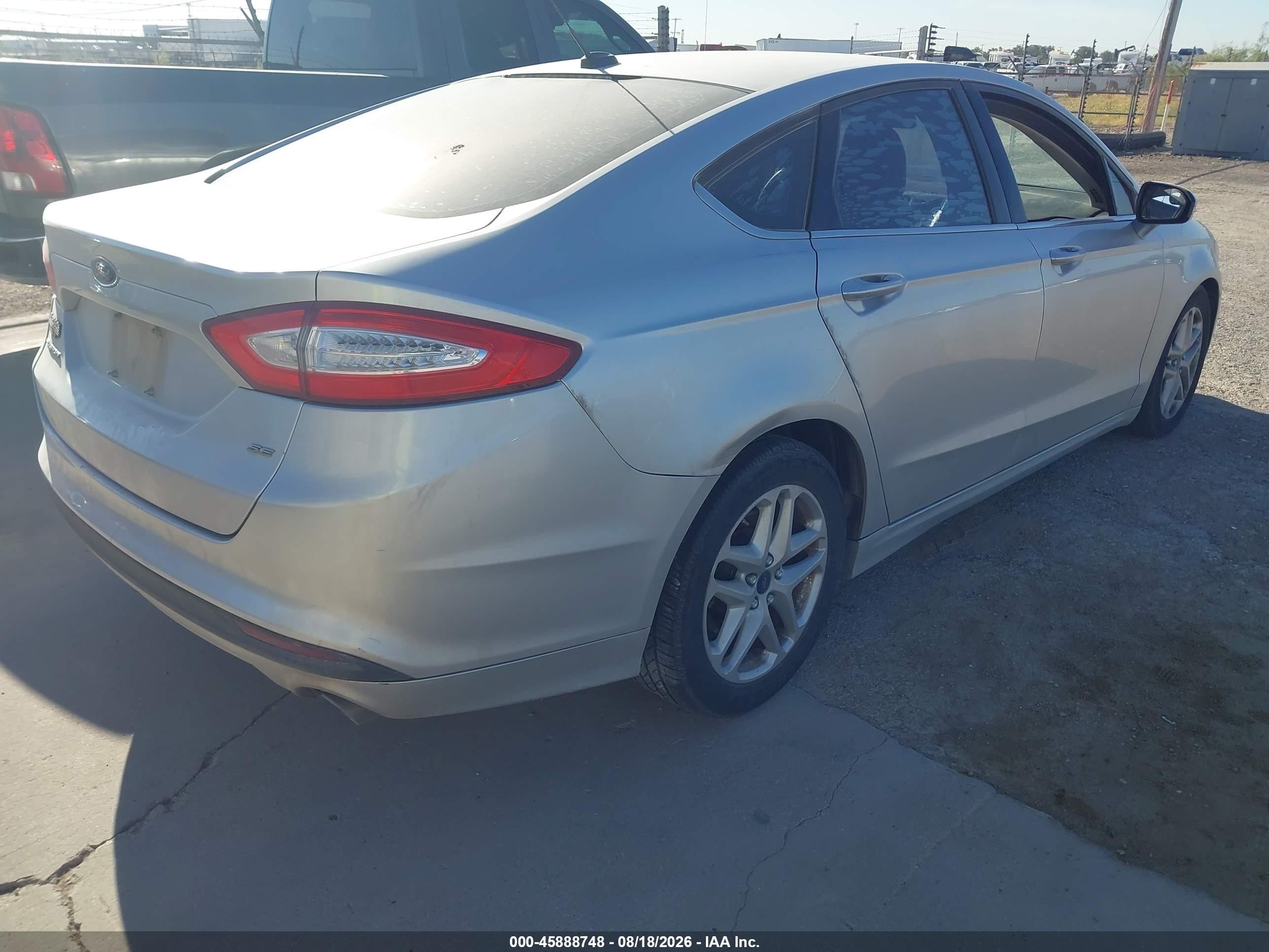 2014 Ford Fusion Se Silver vin: 3FA6P0H72ER123108