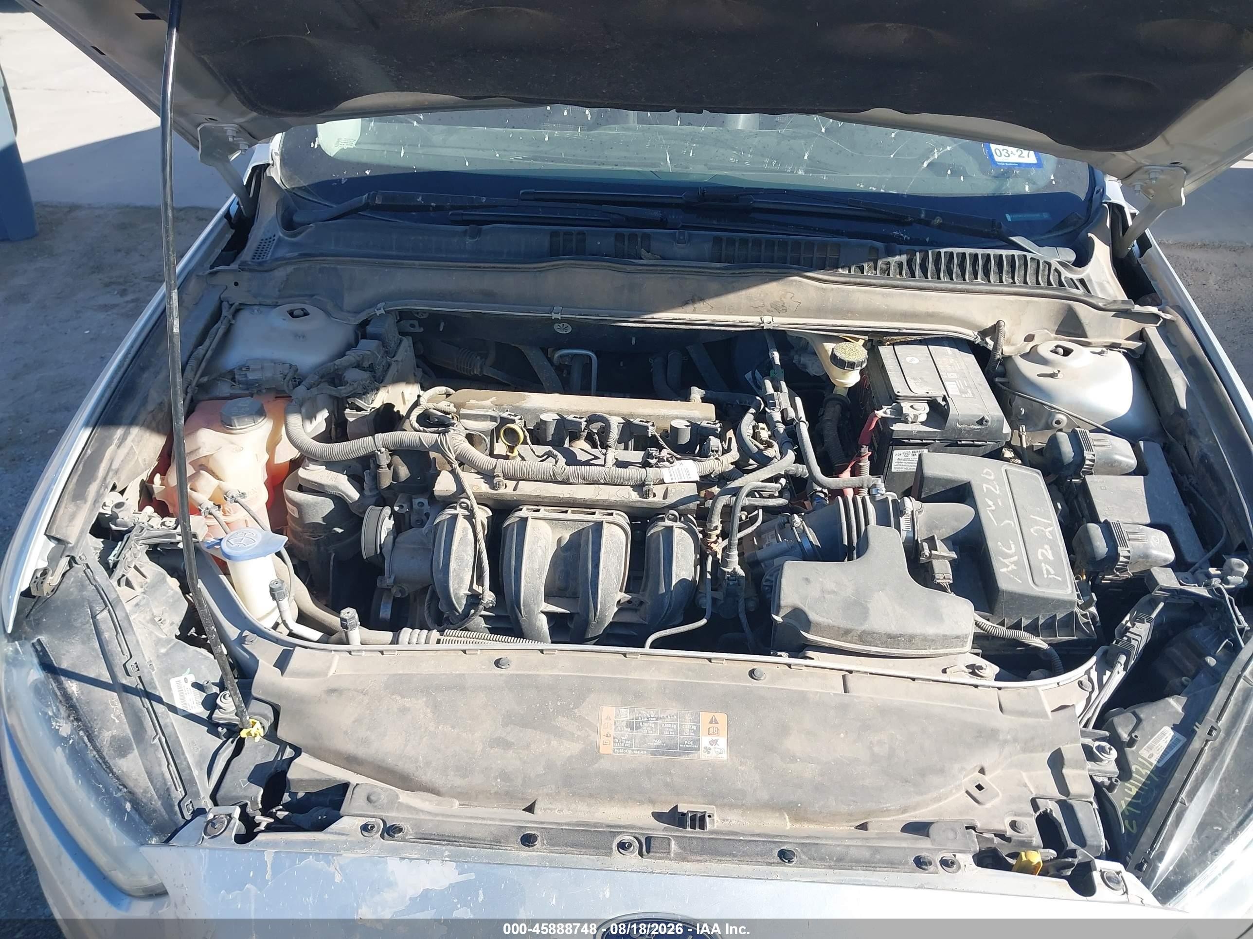 2014 Ford Fusion Se Silver vin: 3FA6P0H72ER123108