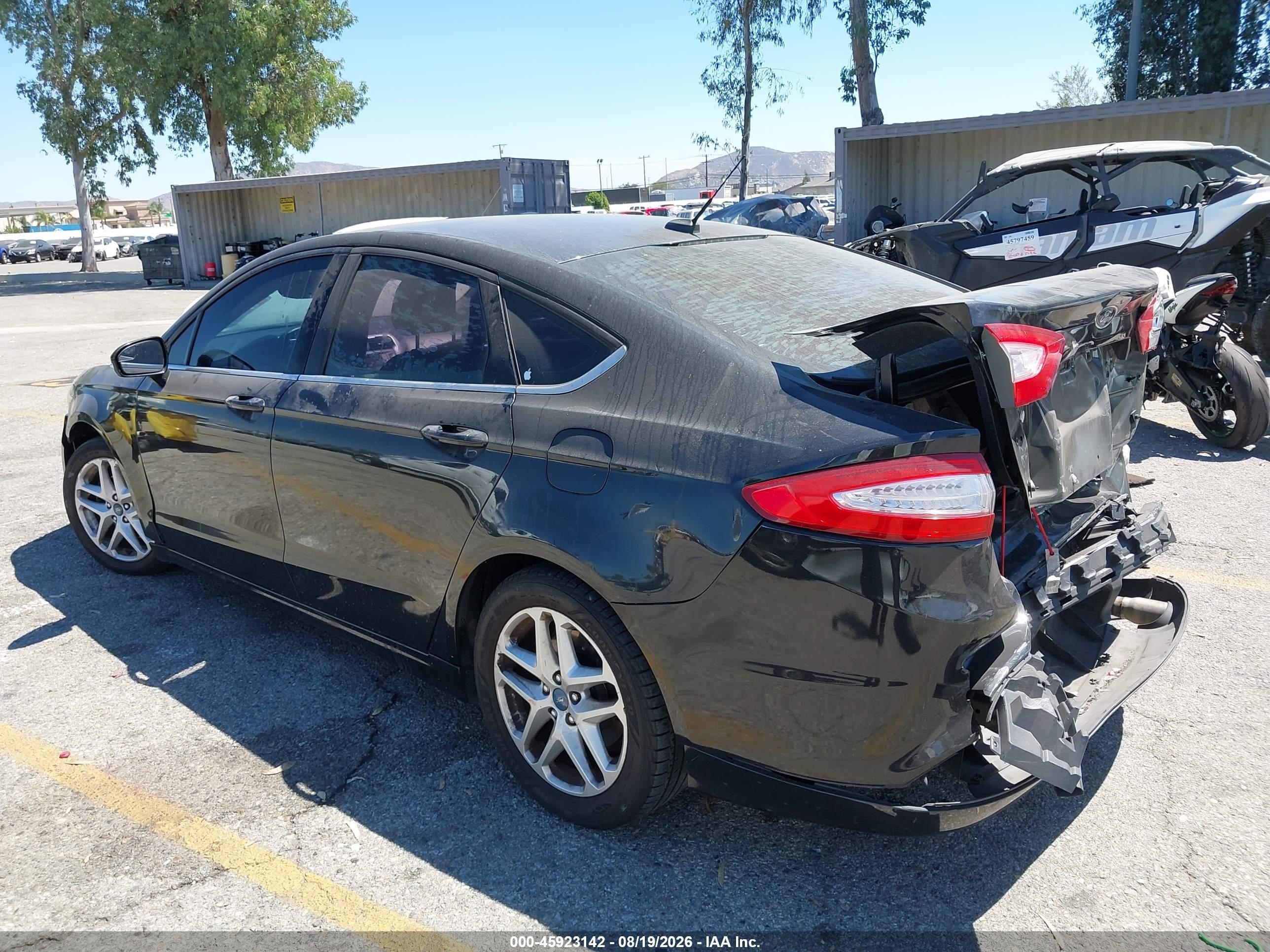 2014 Ford Fusion Se Black vin: 3FA6P0H72ER143701