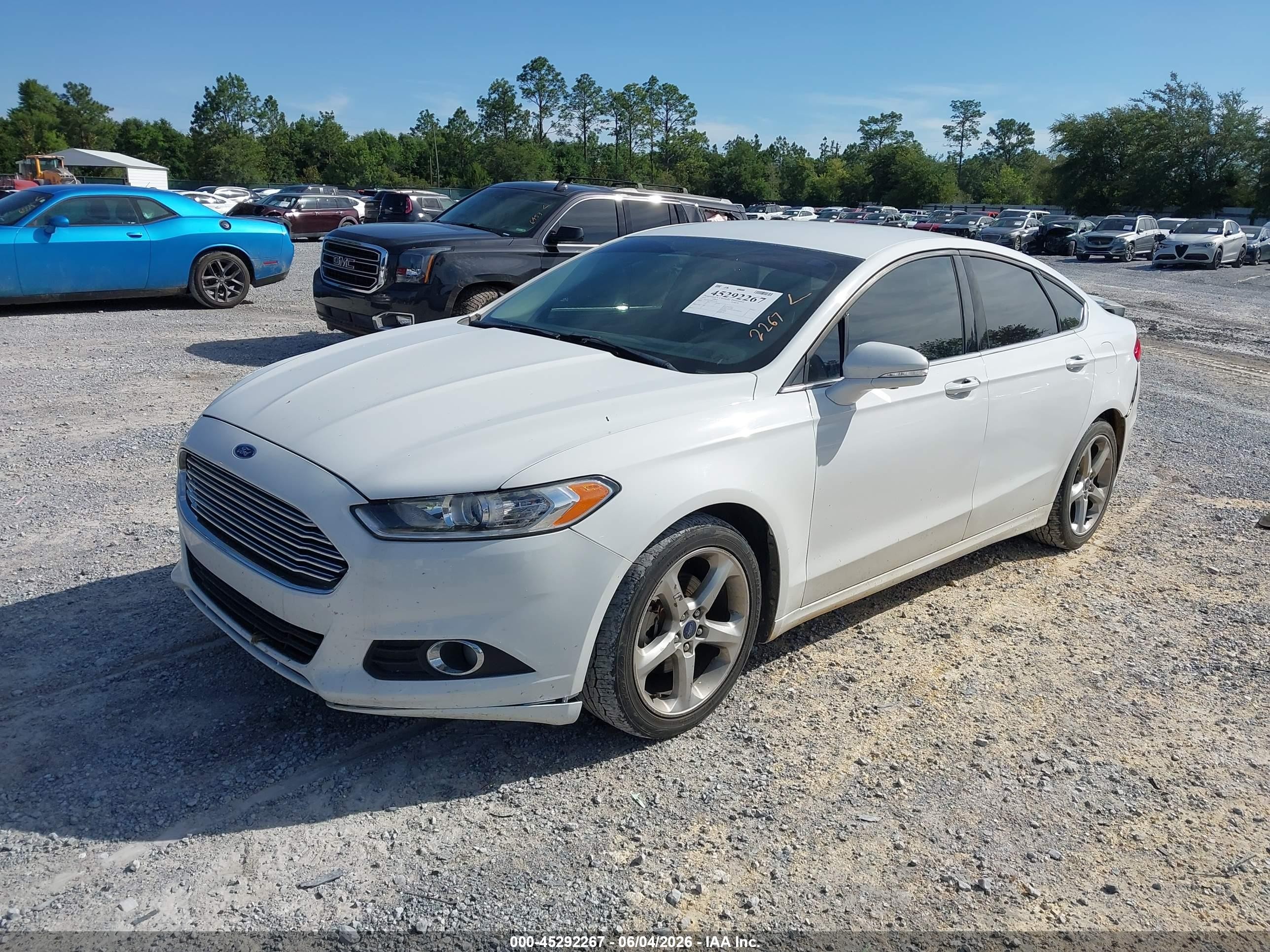 2014 Ford Fusion Se White vin: 3FA6P0H72ER155136