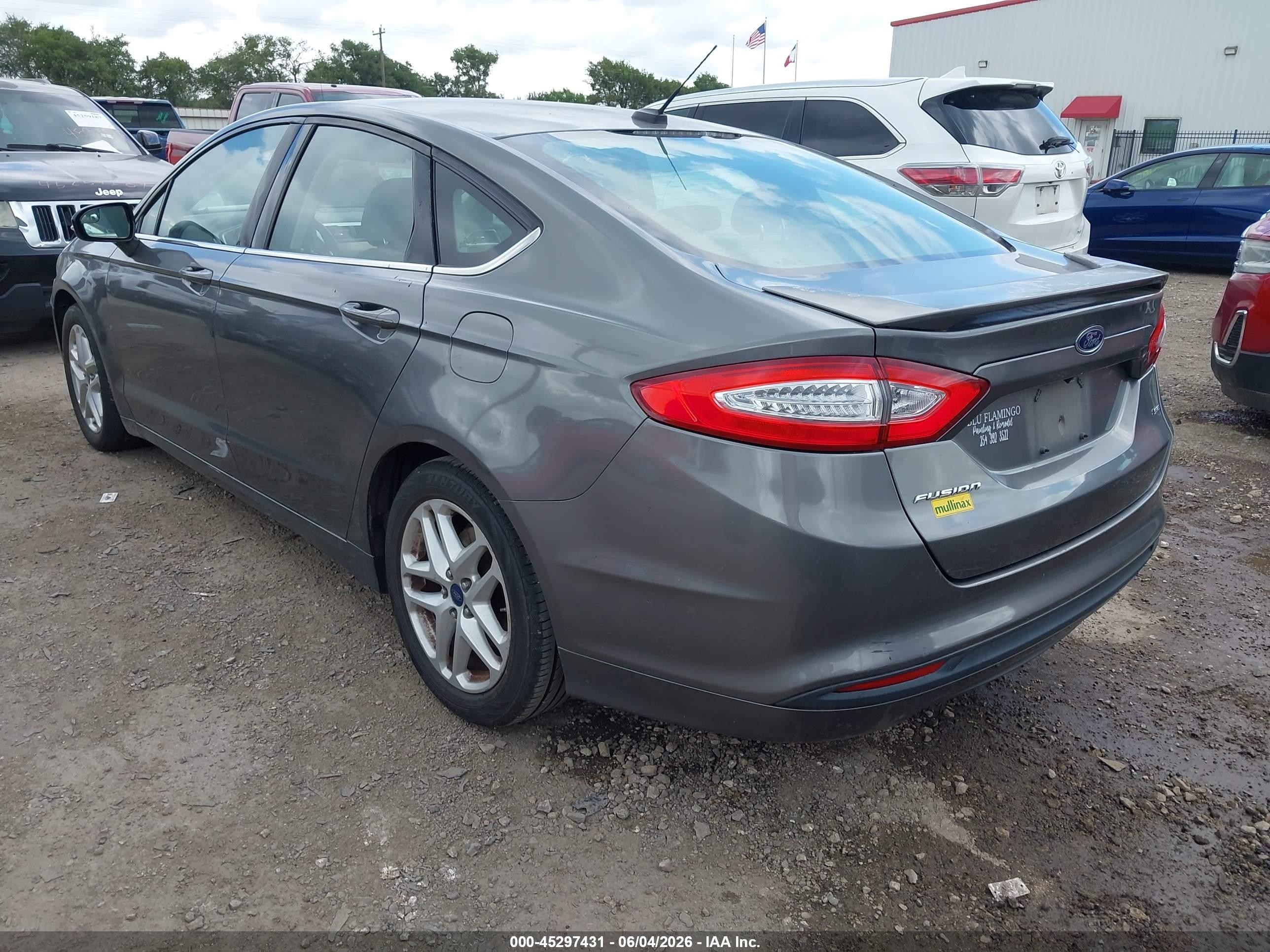 2014 Ford Fusion Se Gray vin: 3FA6P0H72ER170350