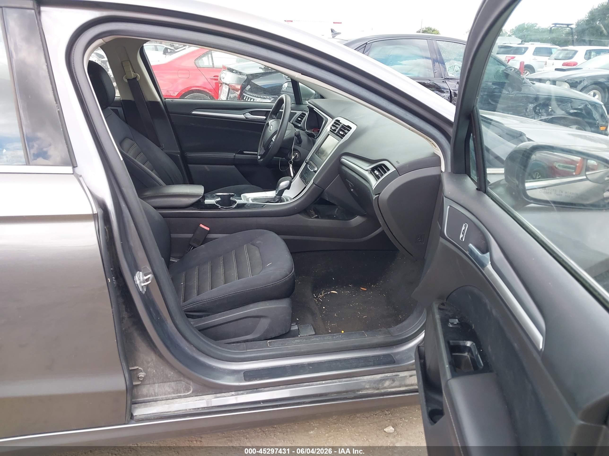 2014 Ford Fusion Se Gray vin: 3FA6P0H72ER170350