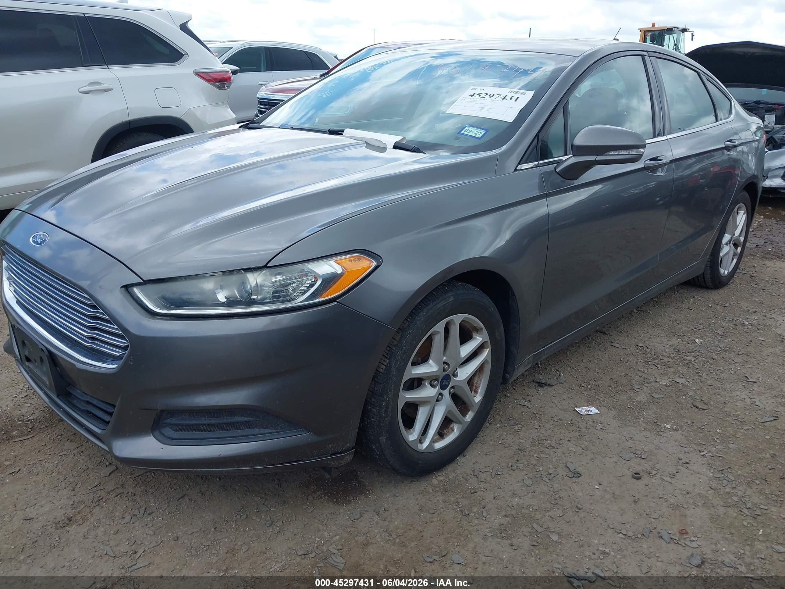 2014 Ford Fusion Se Gray vin: 3FA6P0H72ER170350