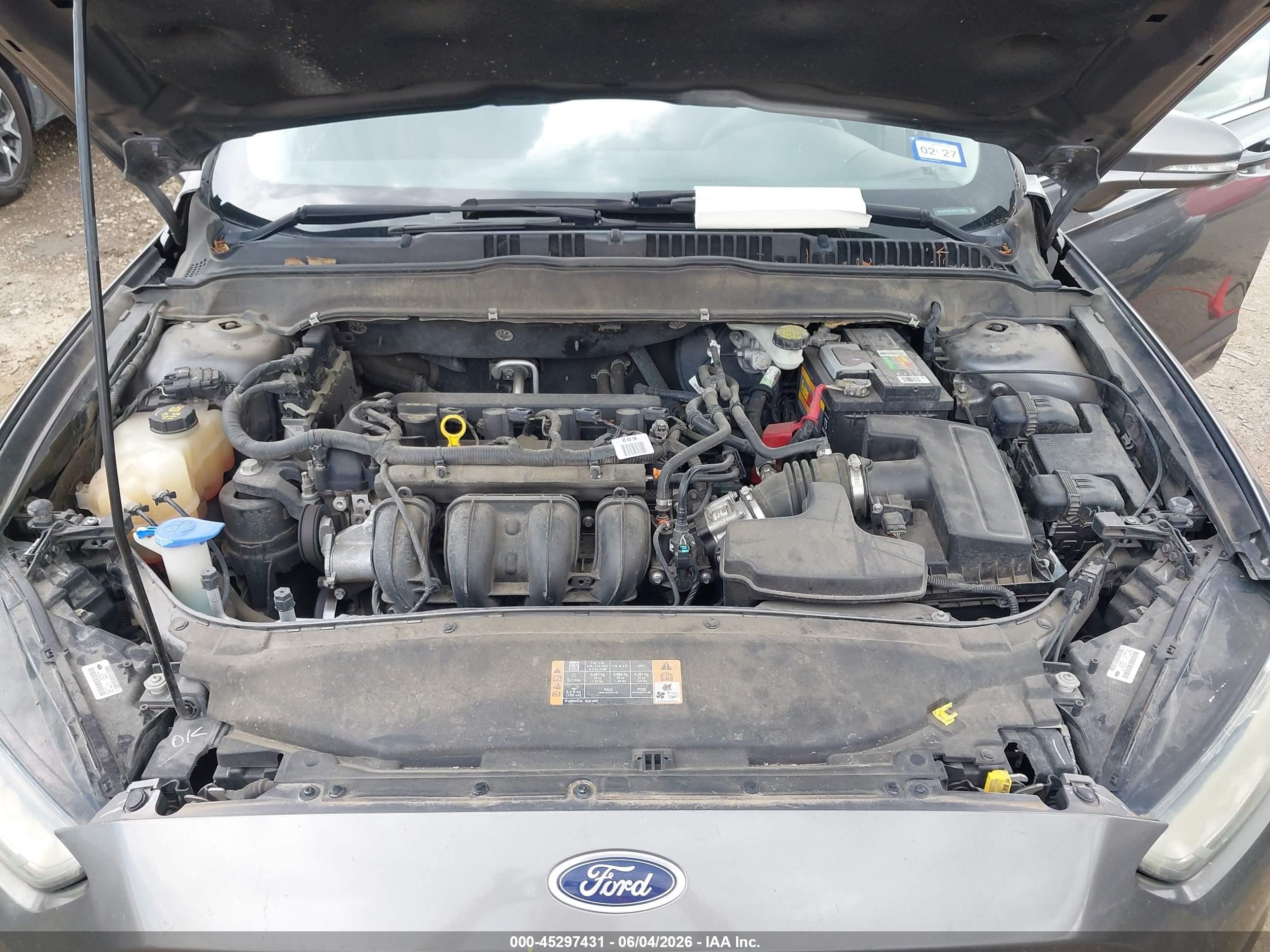 2014 Ford Fusion Se Gray vin: 3FA6P0H72ER170350