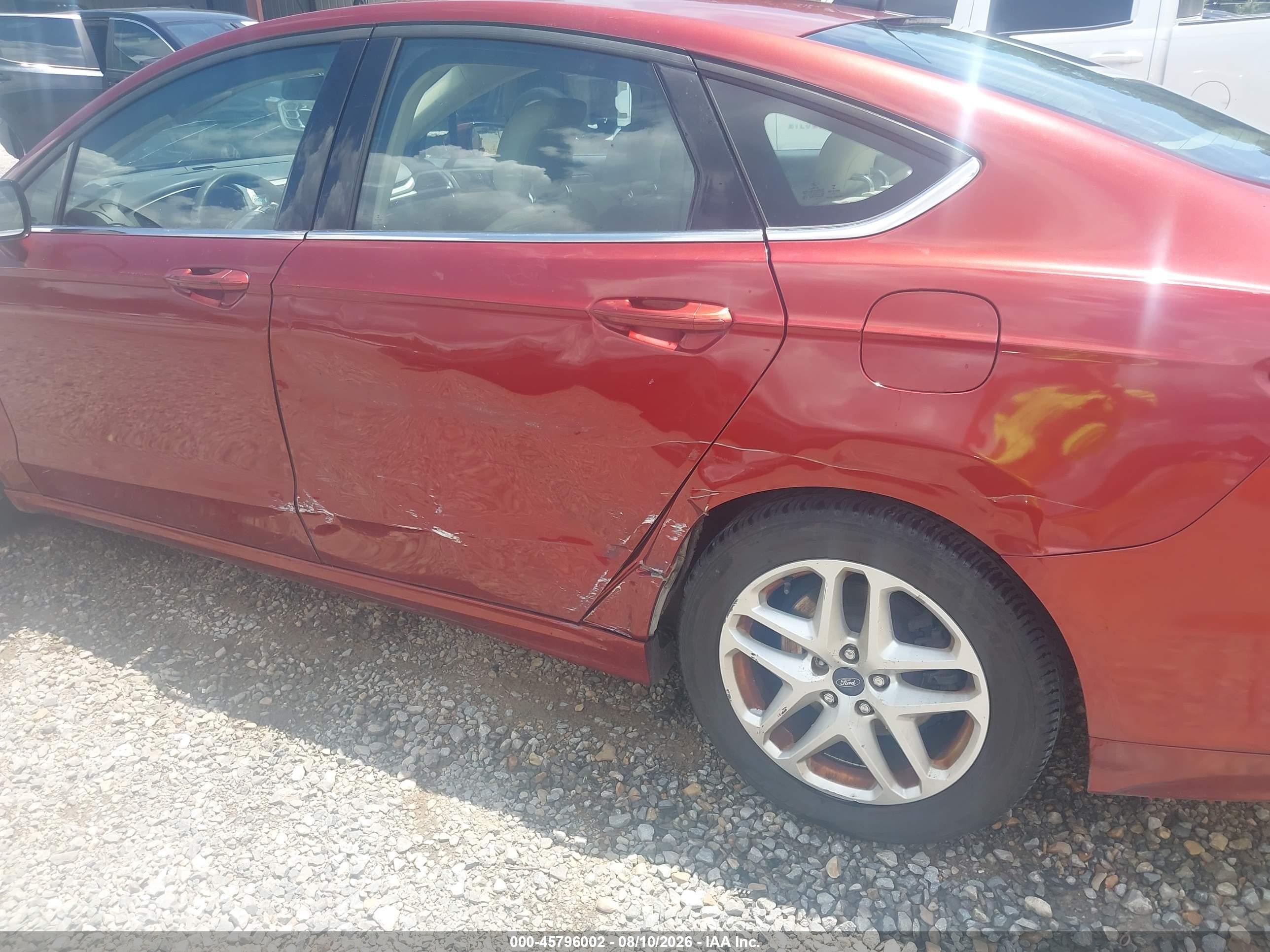 2014 Ford Fusion Se Orange vin: 3FA6P0H72ER190436