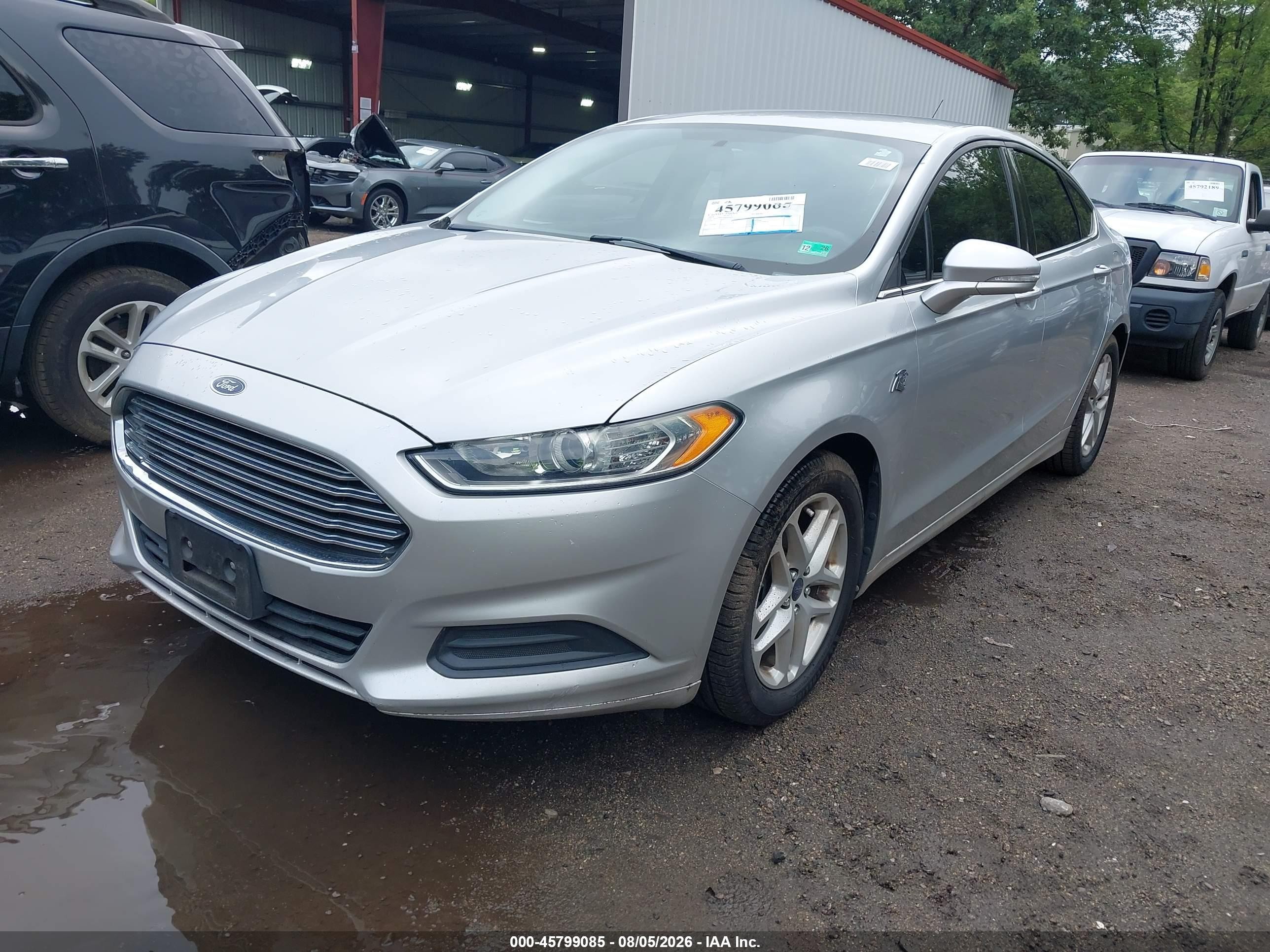 2014 Ford Fusion Se Silver vin: 3FA6P0H72ER203816
