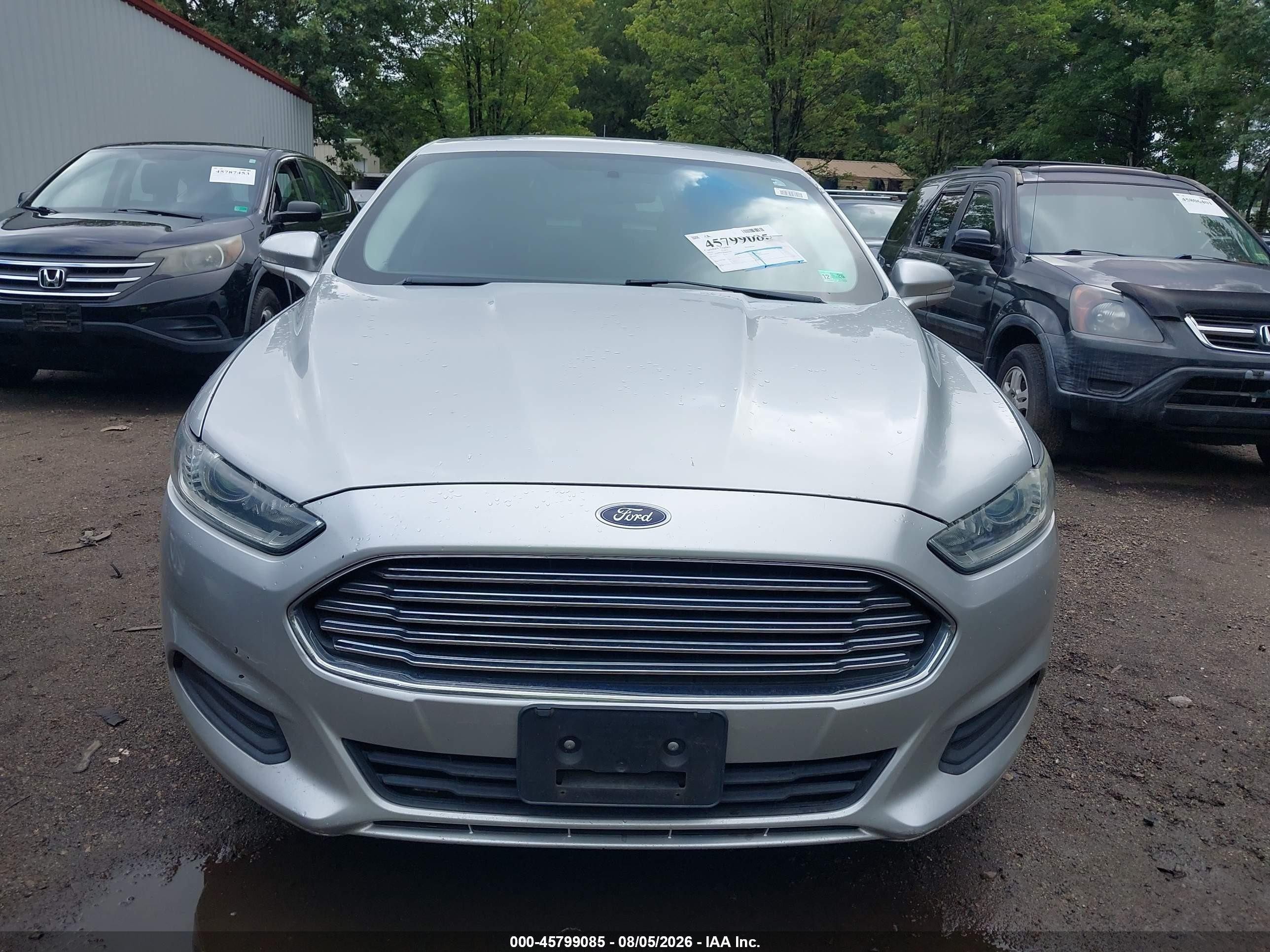2014 Ford Fusion Se Silver vin: 3FA6P0H72ER203816
