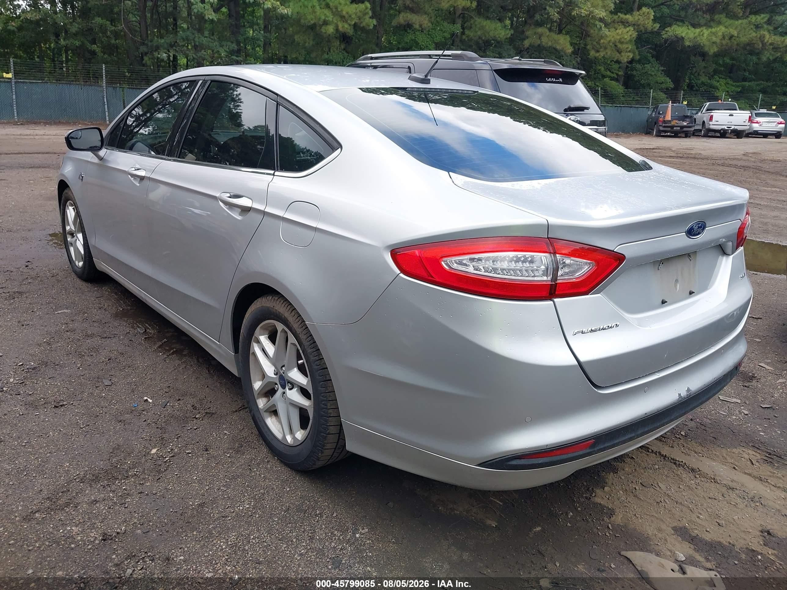 2014 Ford Fusion Se Silver vin: 3FA6P0H72ER203816