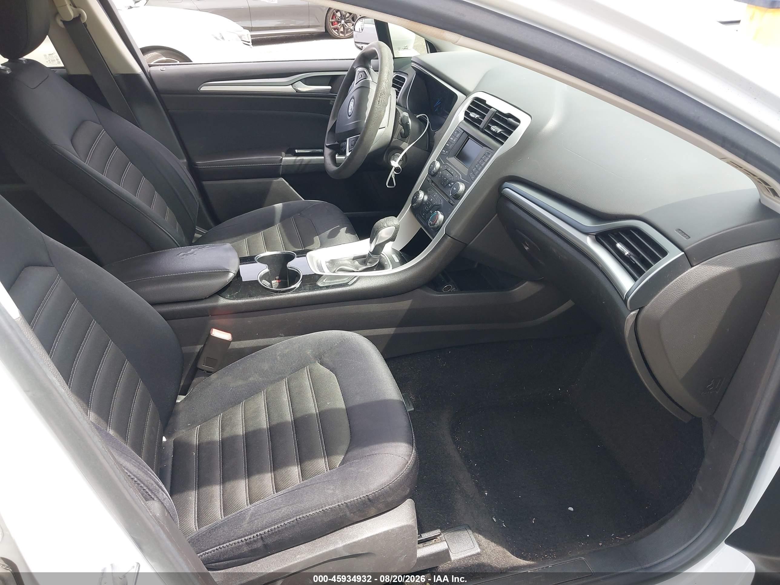 2014 Ford Fusion Se White vin: 3FA6P0H72ER220552