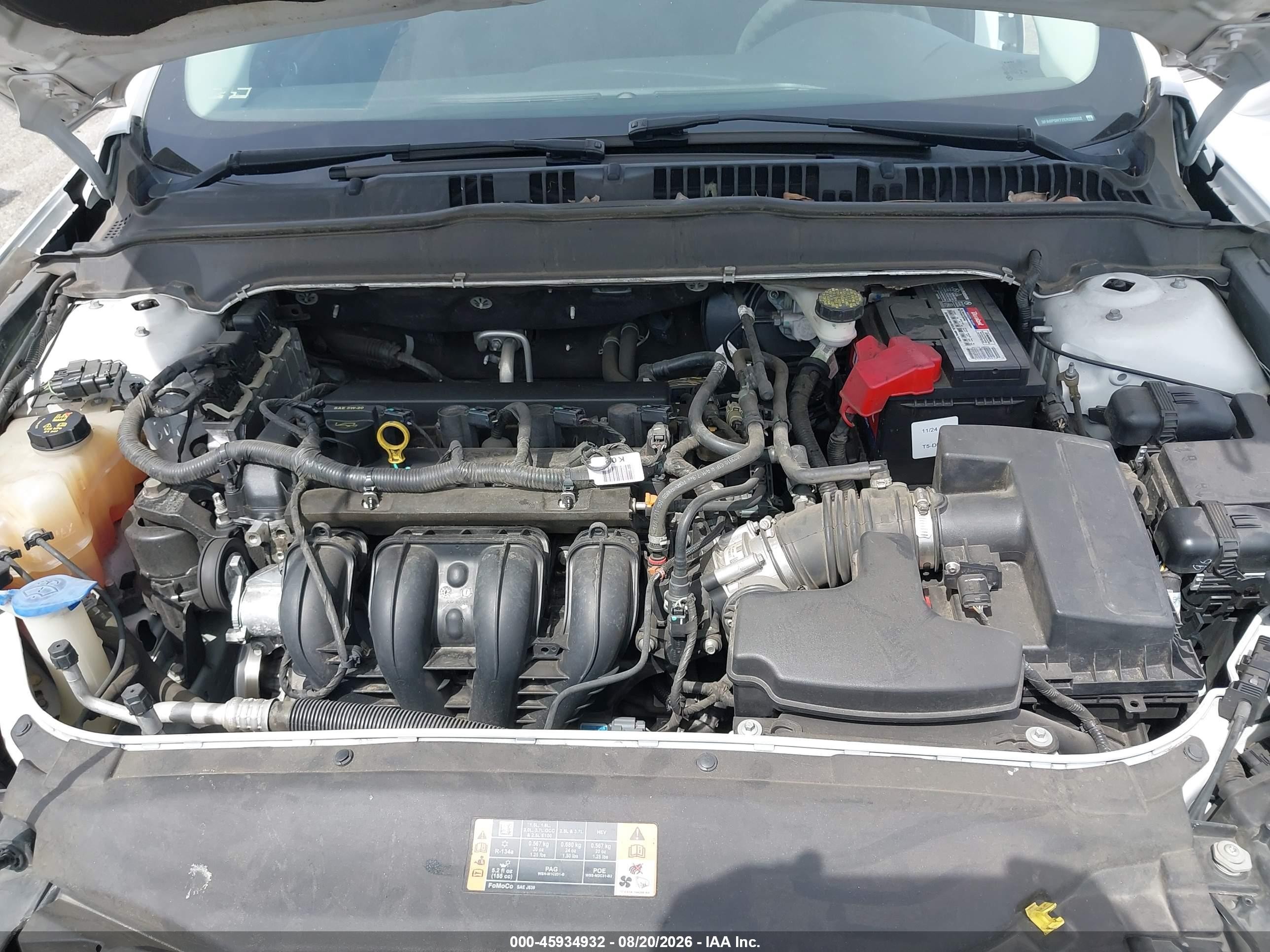2014 Ford Fusion Se White vin: 3FA6P0H72ER220552
