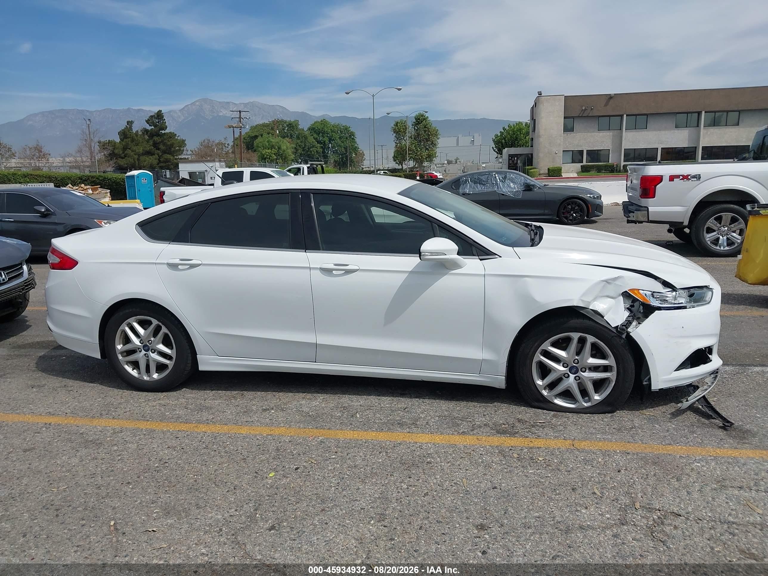 2014 Ford Fusion Se White vin: 3FA6P0H72ER220552