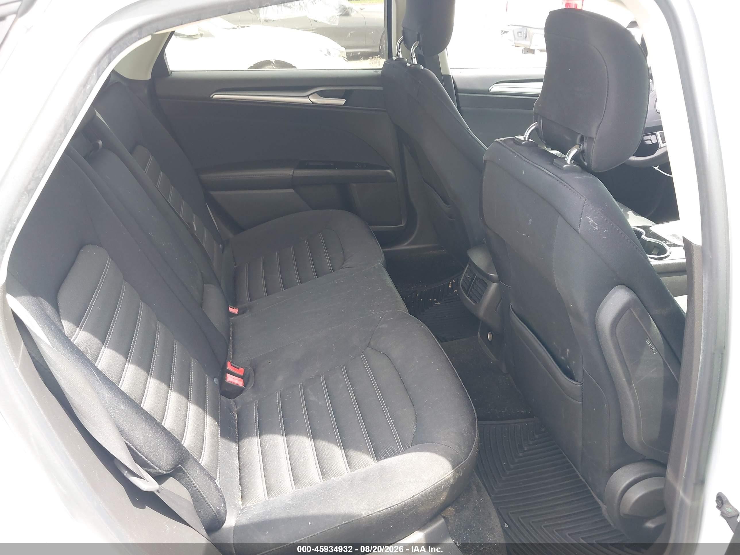 2014 Ford Fusion Se White vin: 3FA6P0H72ER220552