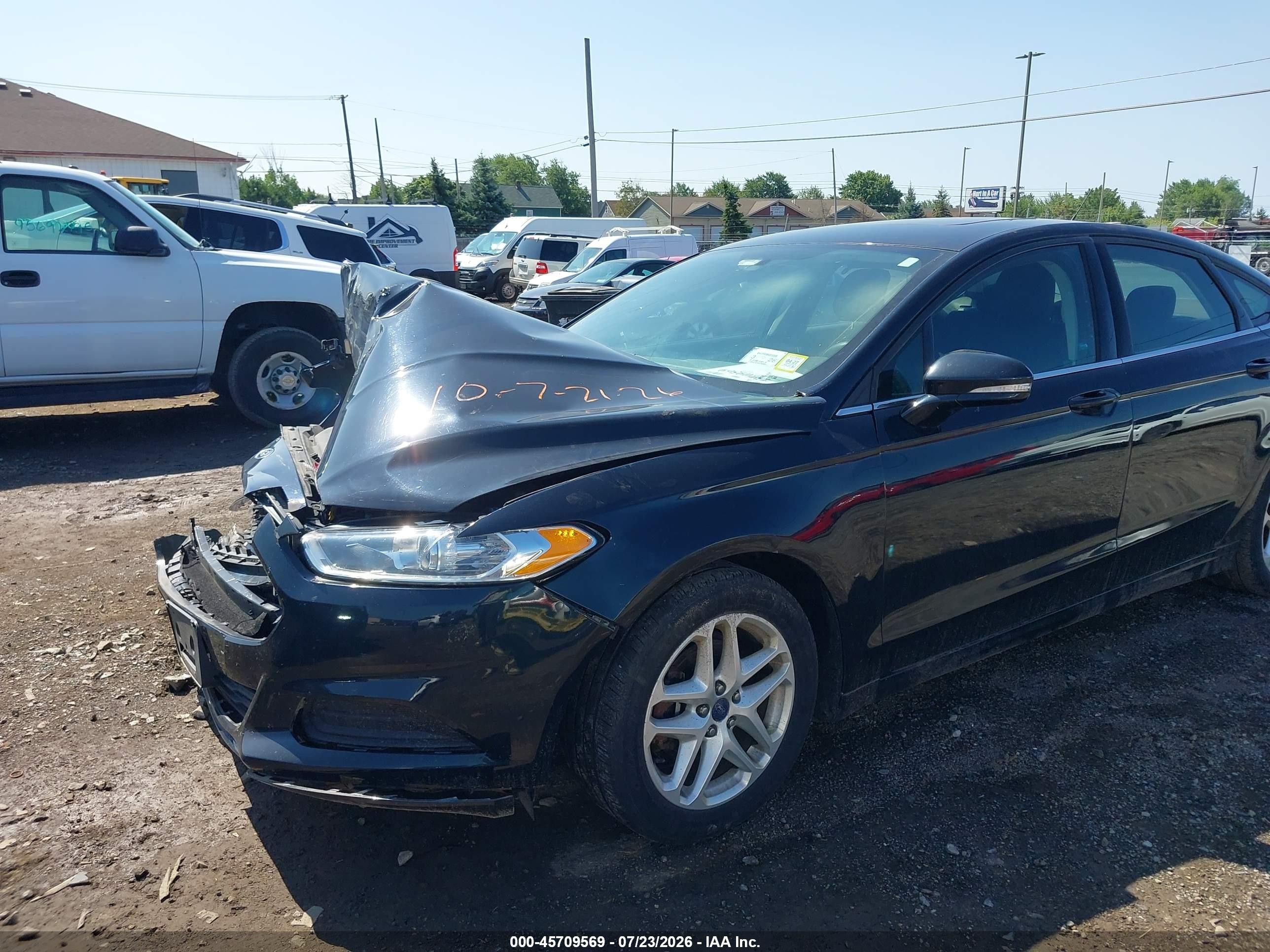 2014 Ford Fusion Se Black vin: 3FA6P0H72ER232135