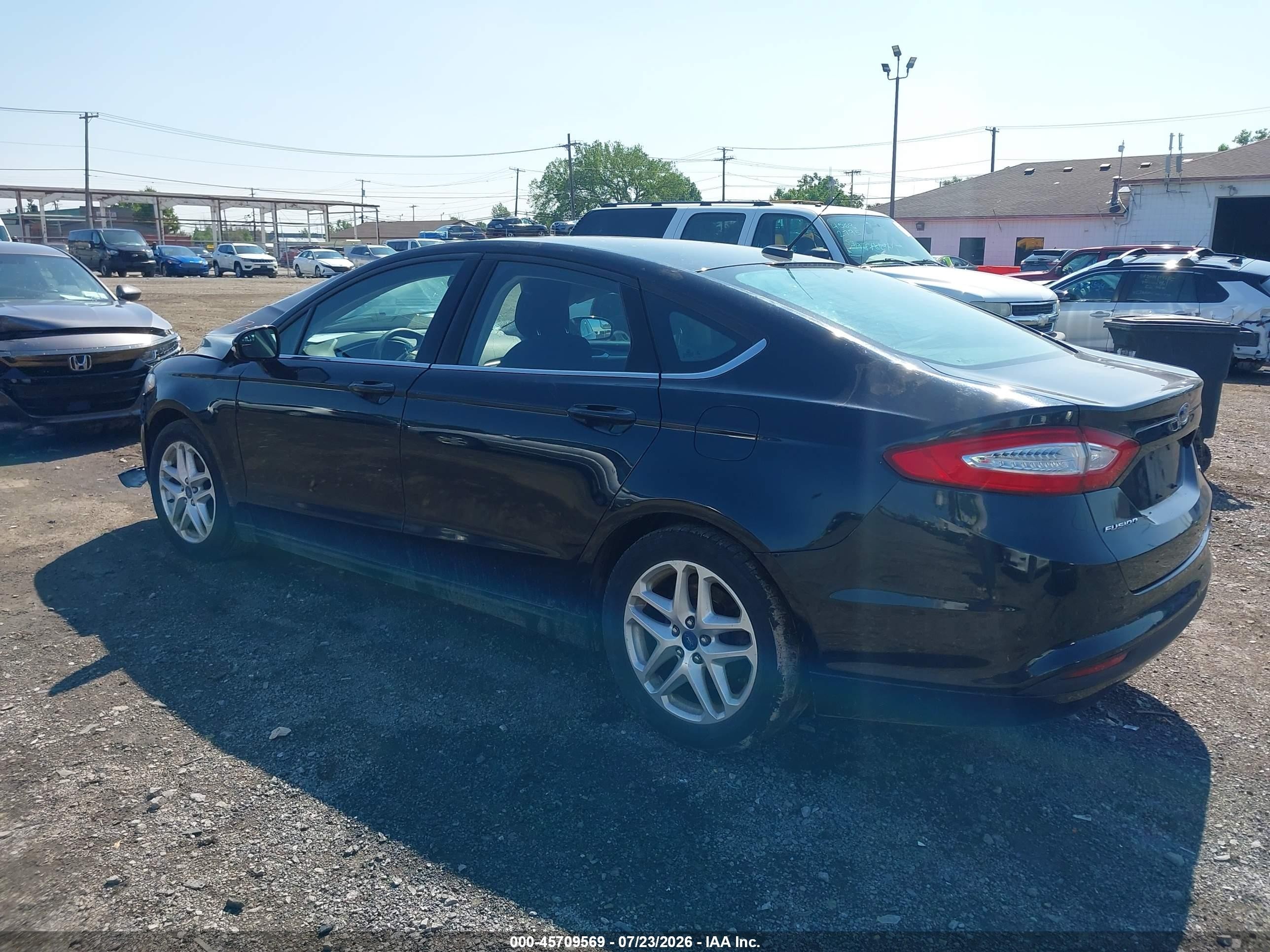 2014 Ford Fusion Se Black vin: 3FA6P0H72ER232135
