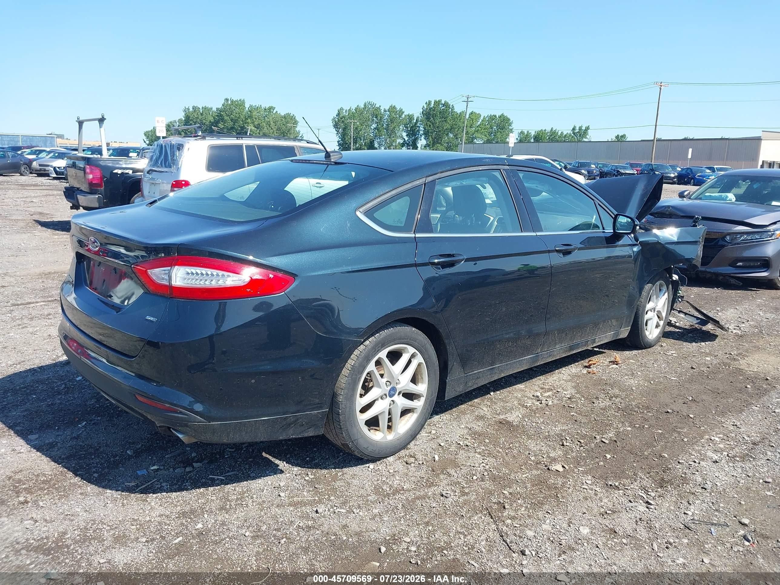 2014 Ford Fusion Se Black vin: 3FA6P0H72ER232135