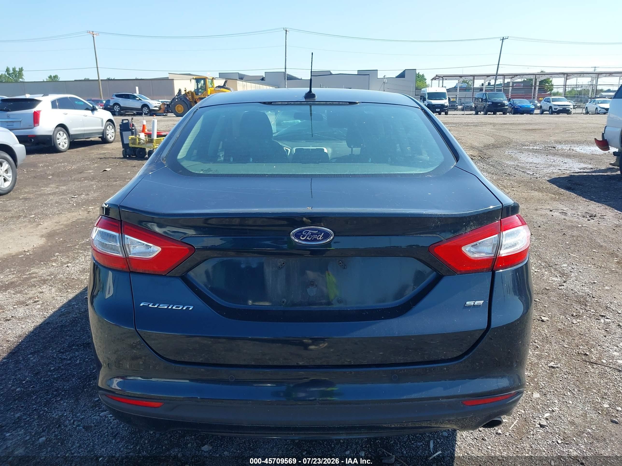 2014 Ford Fusion Se Black vin: 3FA6P0H72ER232135