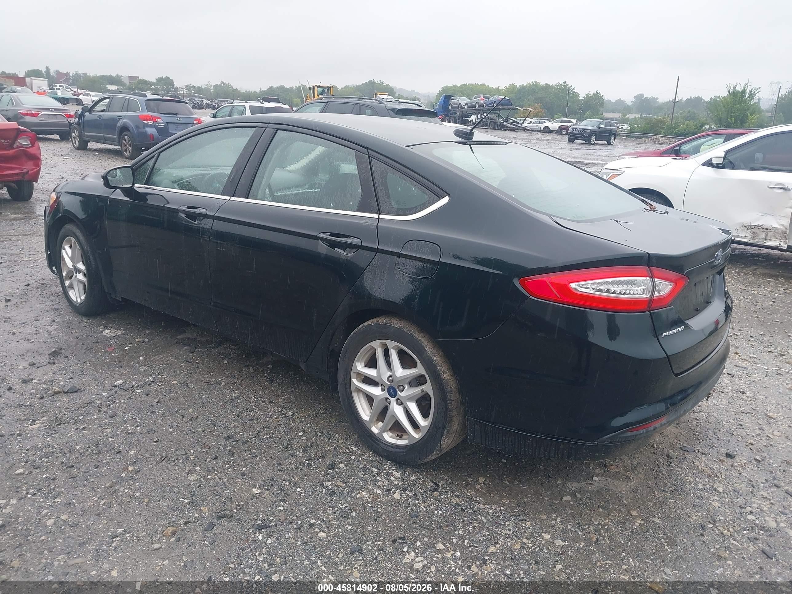 2014 Ford Fusion Se Black vin: 3FA6P0H72ER239926
